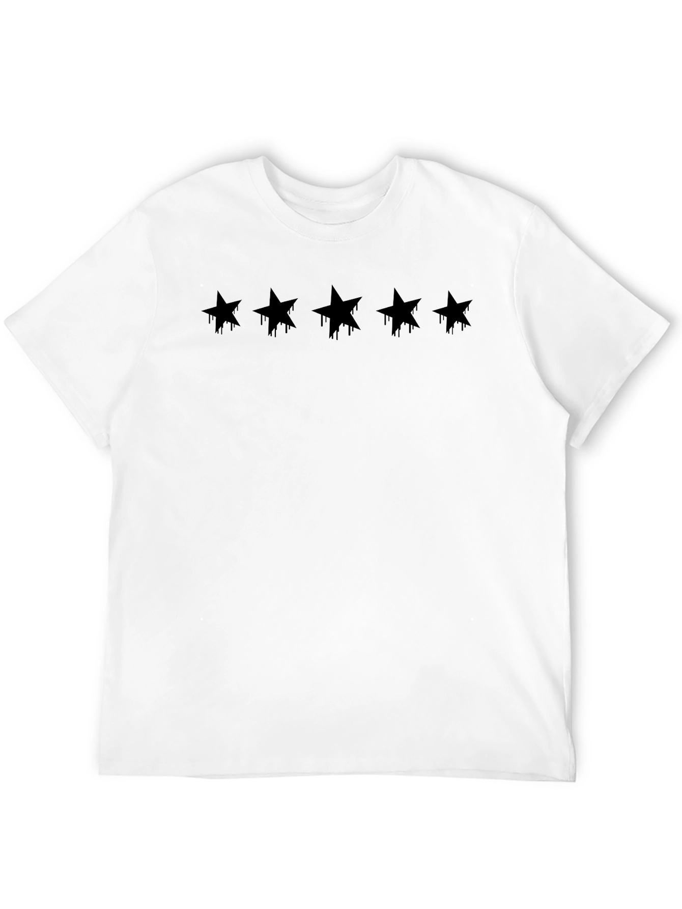 Dripping Star Graphic Black T-Shirt