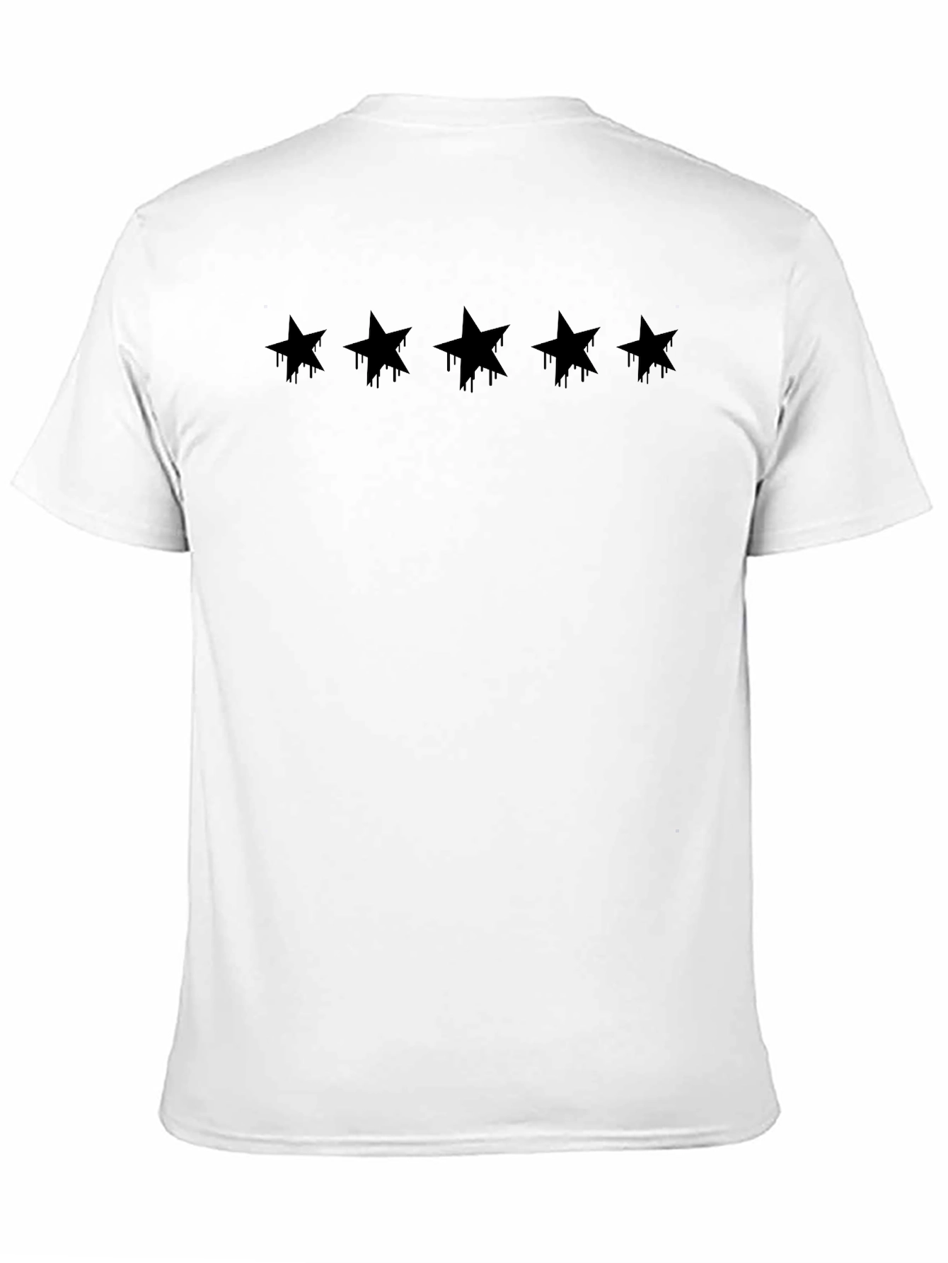 Dripping Star Graphic Black T-Shirt