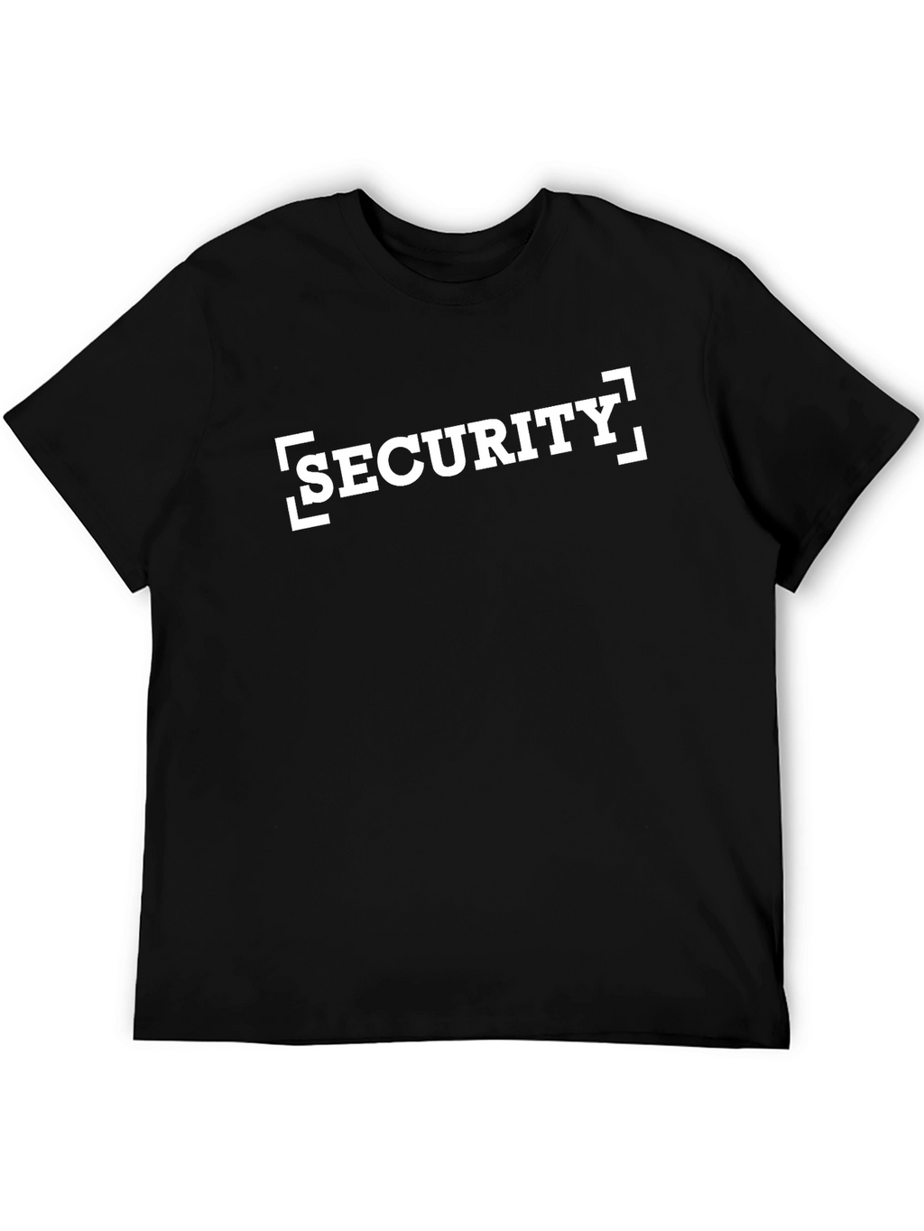 Security Graphic T-Shirt - Black Cotton Tee