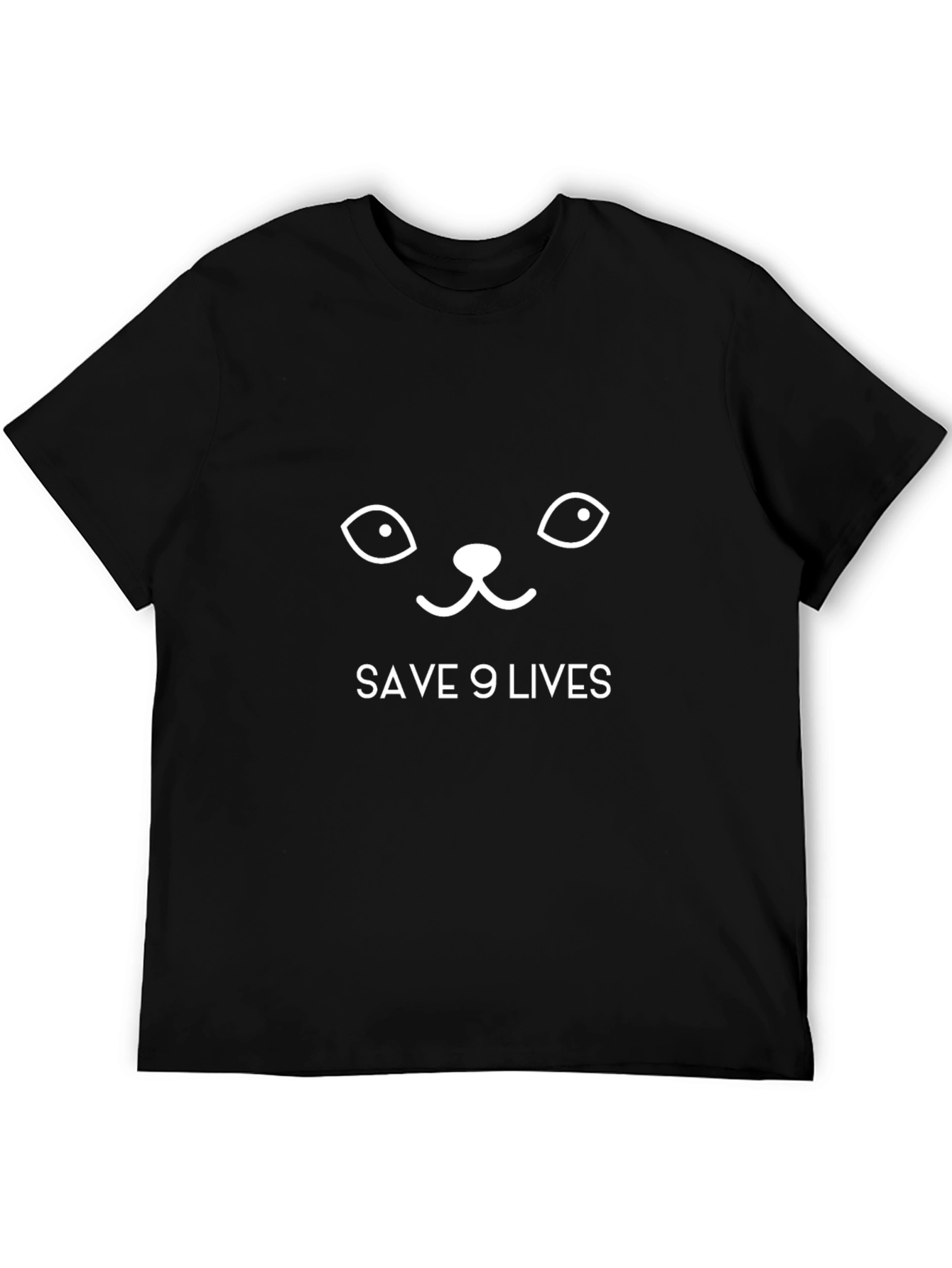 Save 9 Lives T-Shirt - Cat Graphic Tee