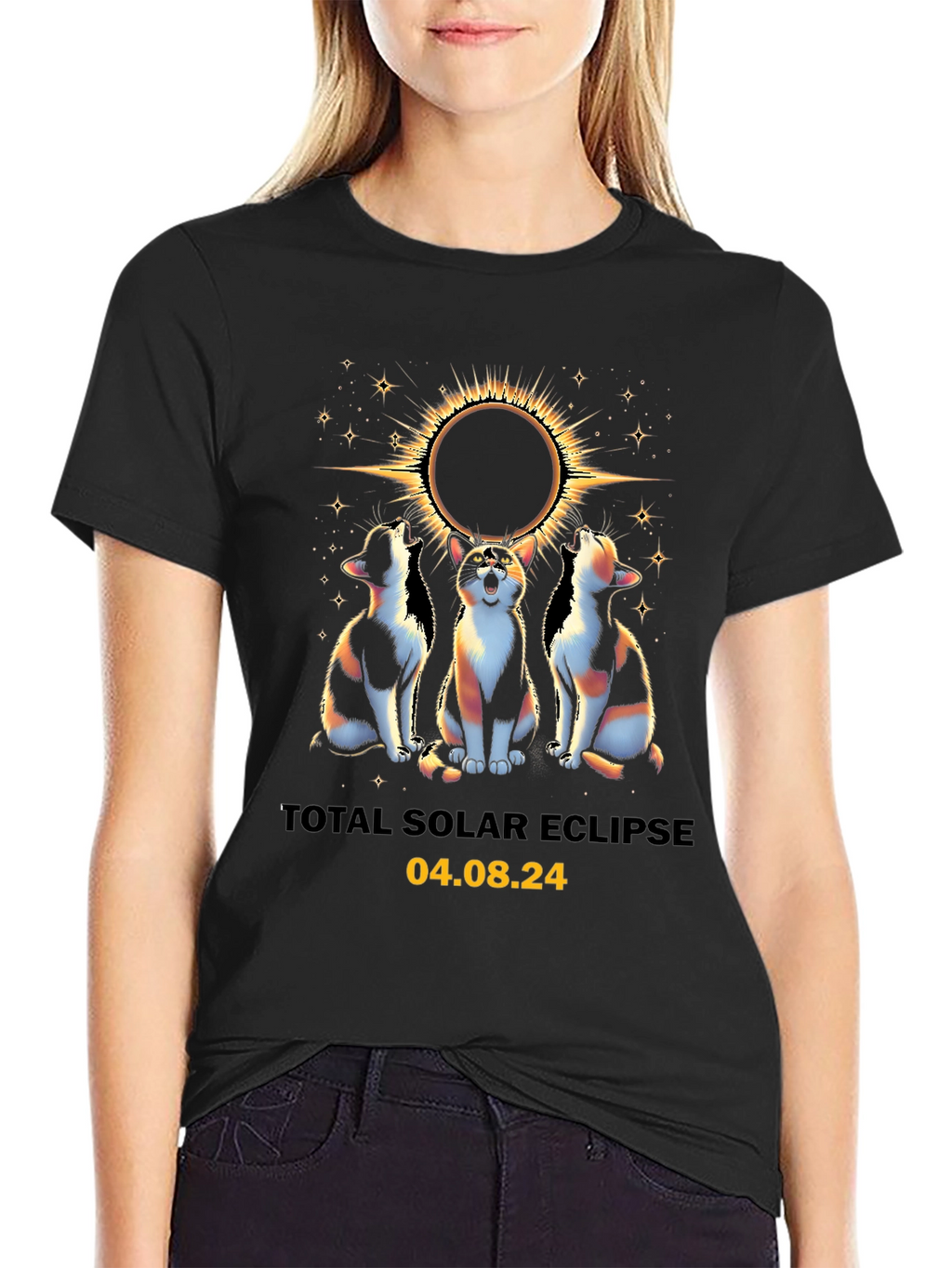 Total Solar Eclipse Cats T-Shirt