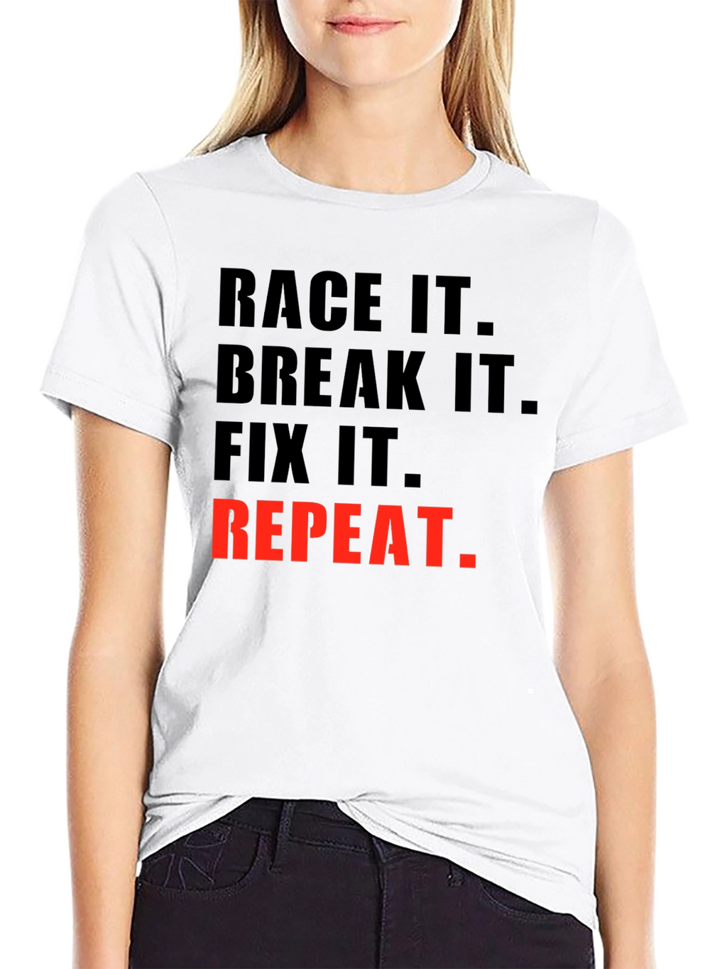 Race It Break It Fix It Repeat Graphic Tee