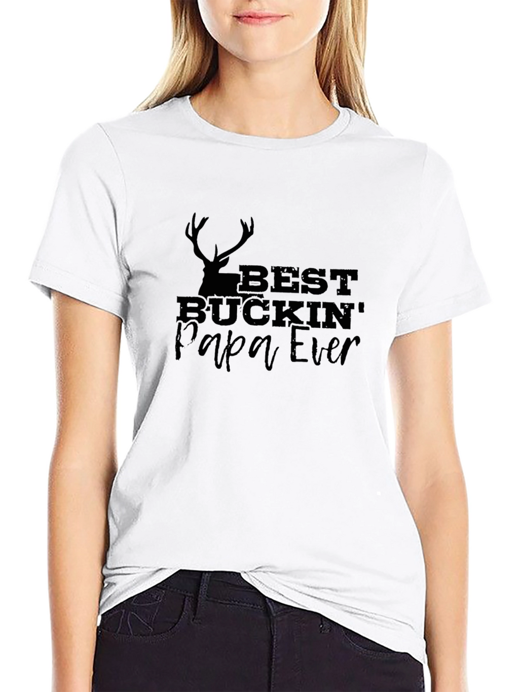 Best Buckin Papa Ever Graphic Tee