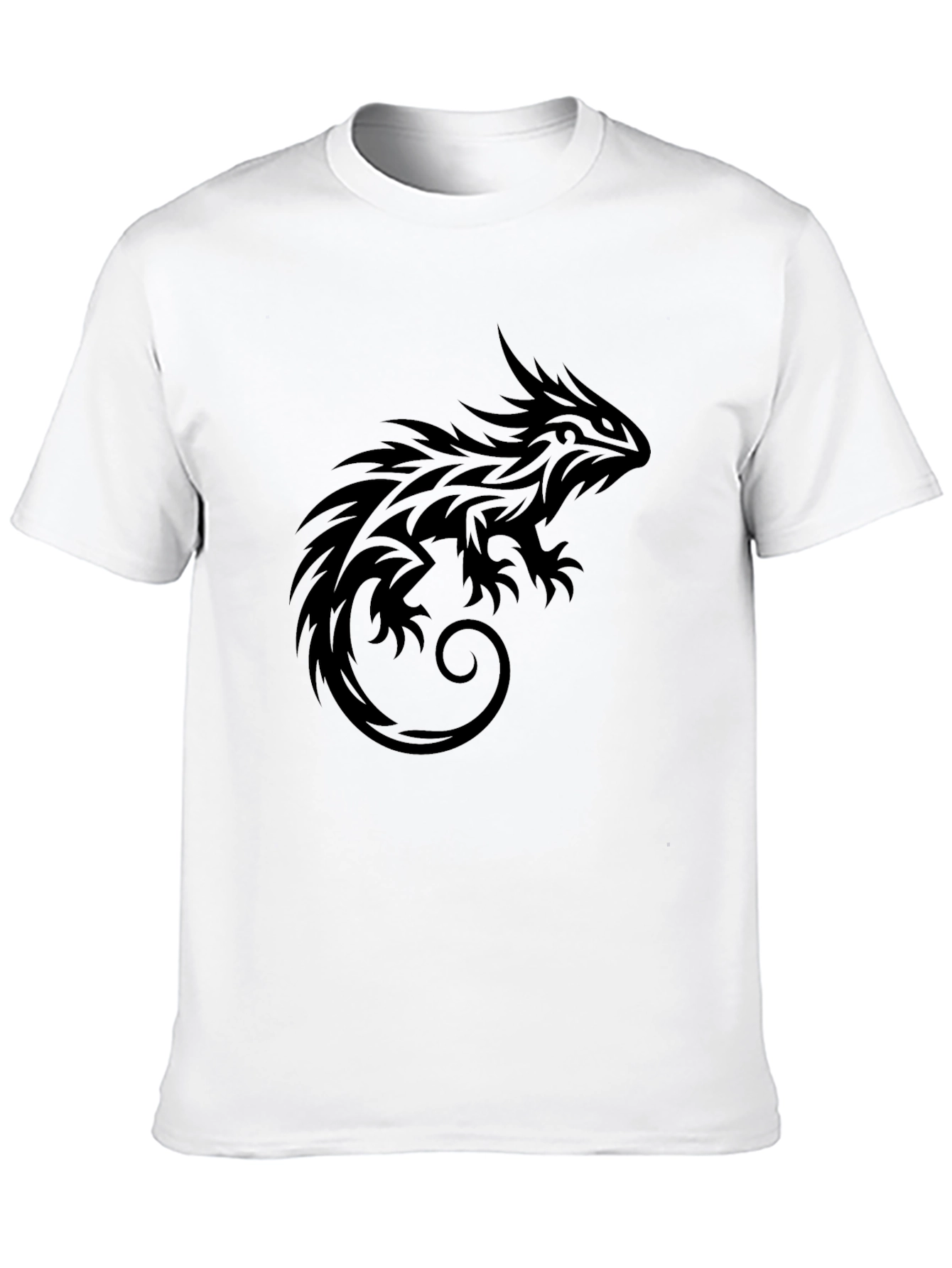 Tribal Lizard Black T-Shirt - Graphic Tee