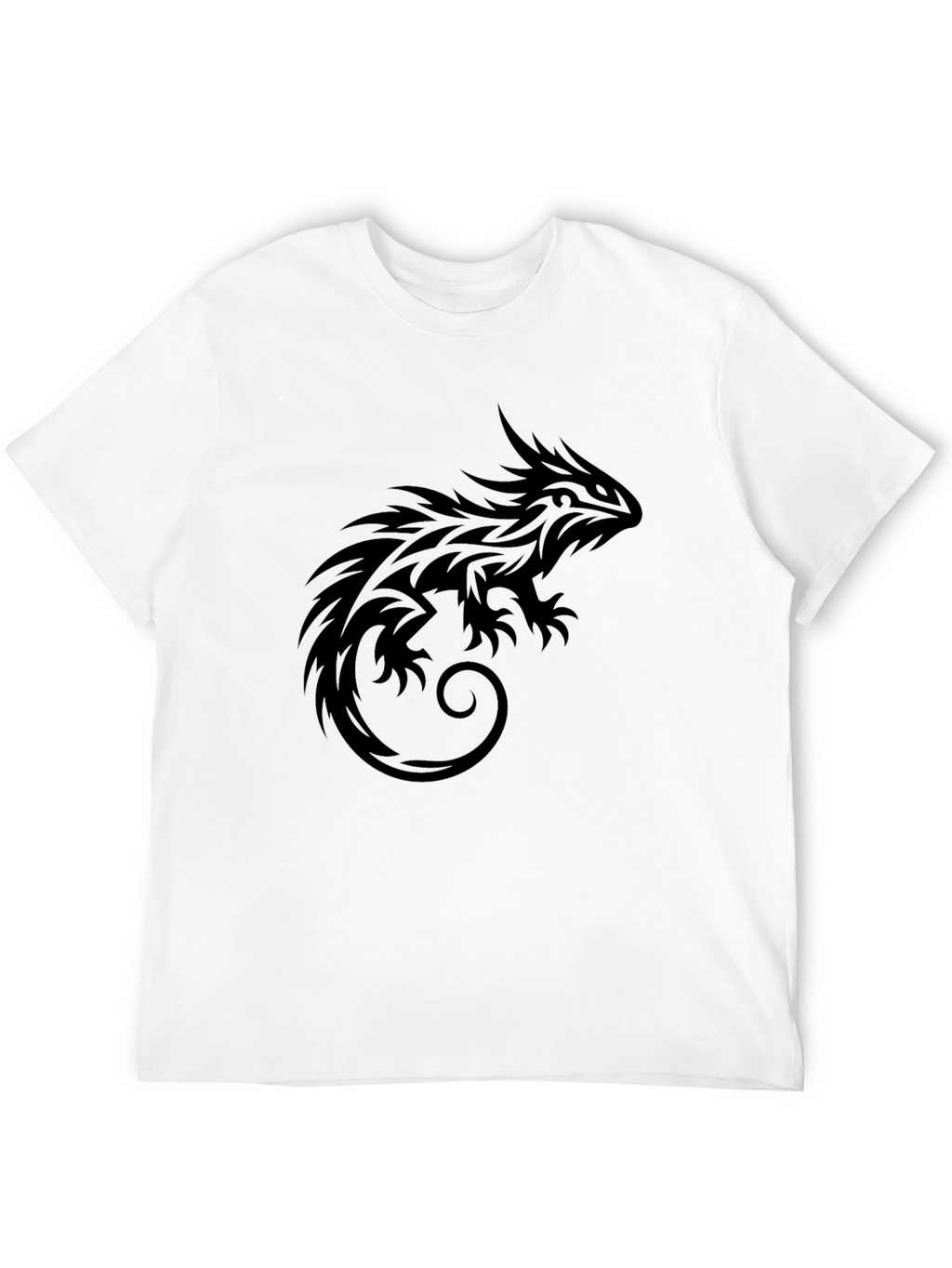 Tribal Lizard Black T-Shirt - Graphic Tee