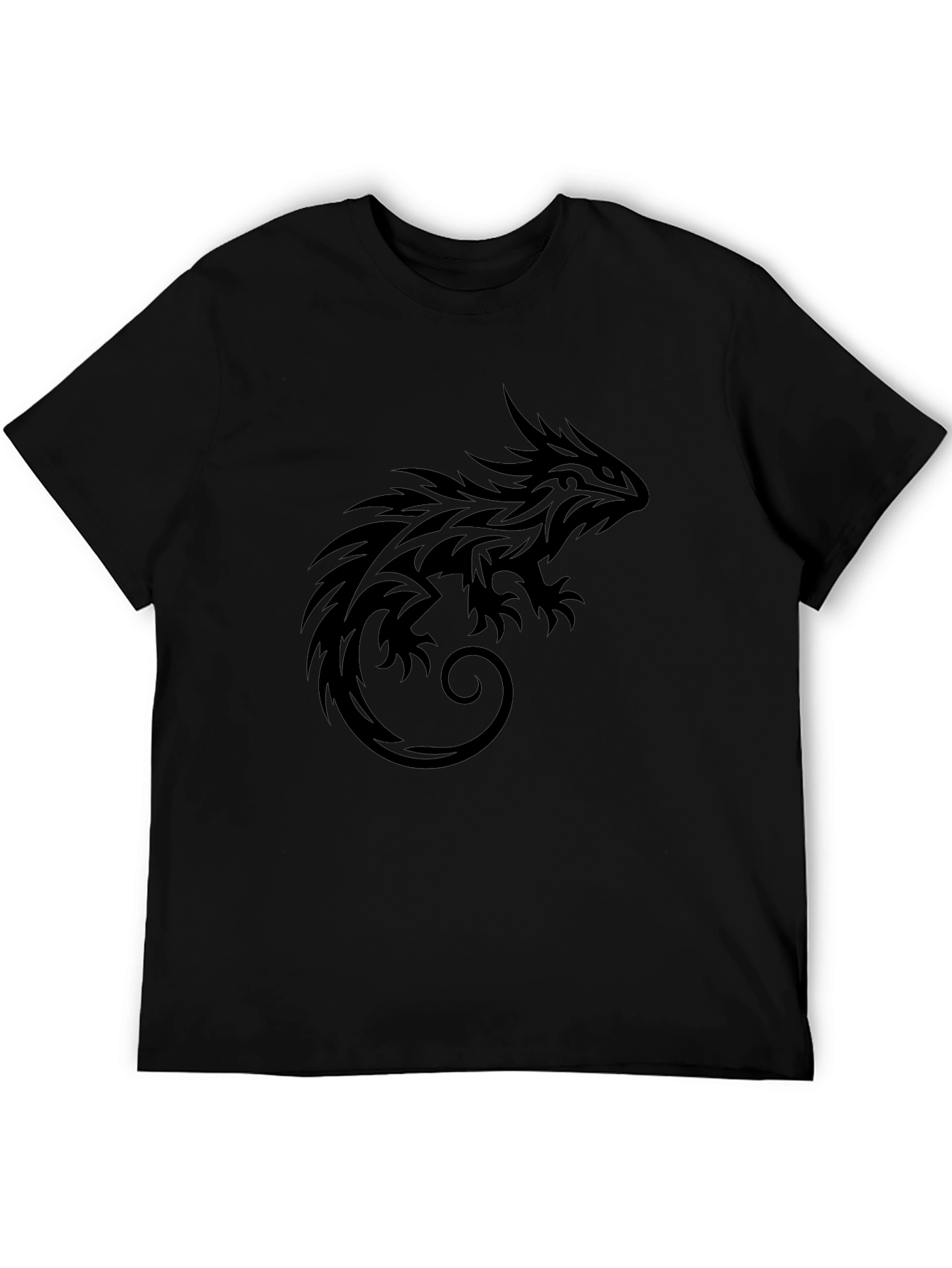 Tribal Lizard Black T-Shirt - Graphic Tee