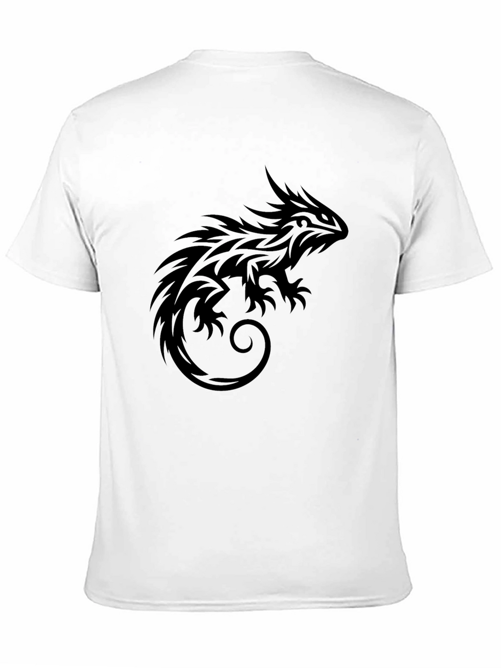 Tribal Lizard Black T-Shirt - Graphic Tee