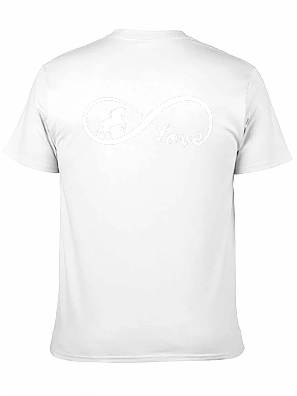Horse Lover Infinity Tee -  Unisex Black T-Shirt