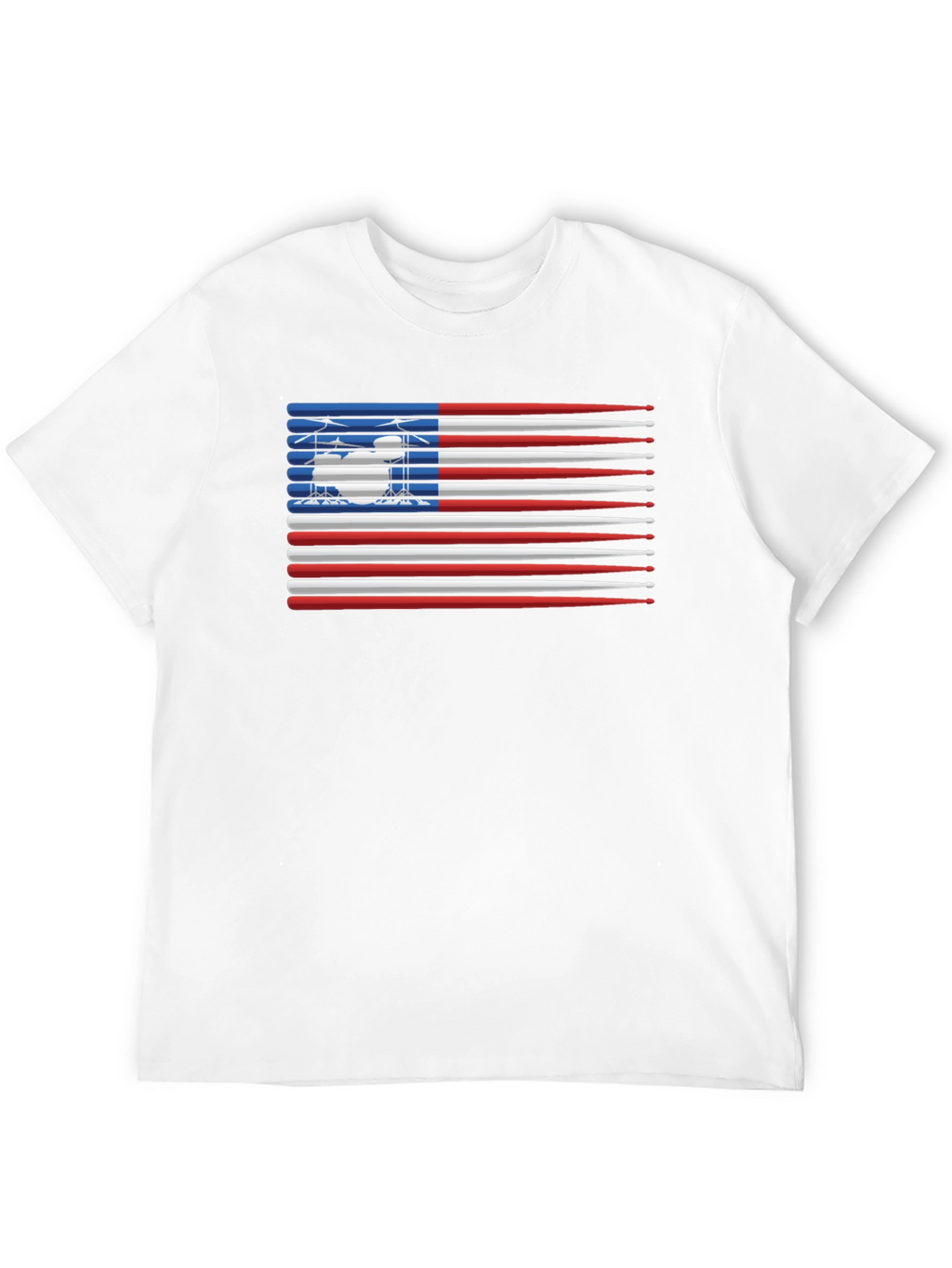 Drumsticks USA Flag Graphic T-Shirt