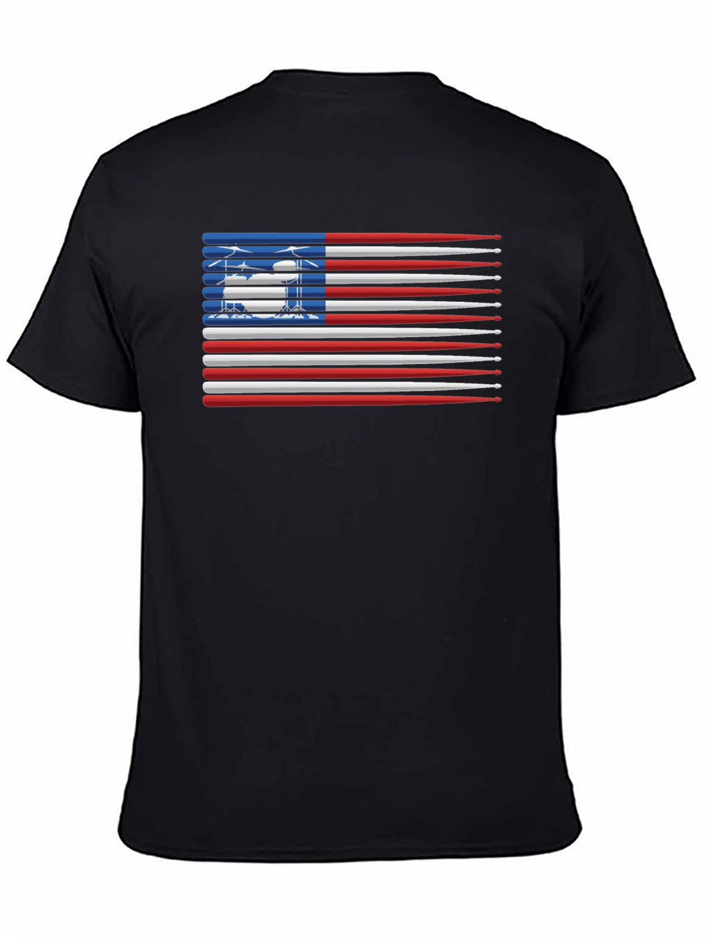 Drumsticks USA Flag Graphic T-Shirt