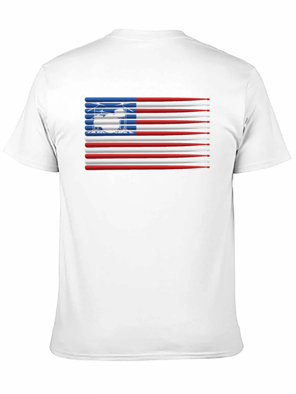 Drumsticks USA Flag Graphic T-Shirt