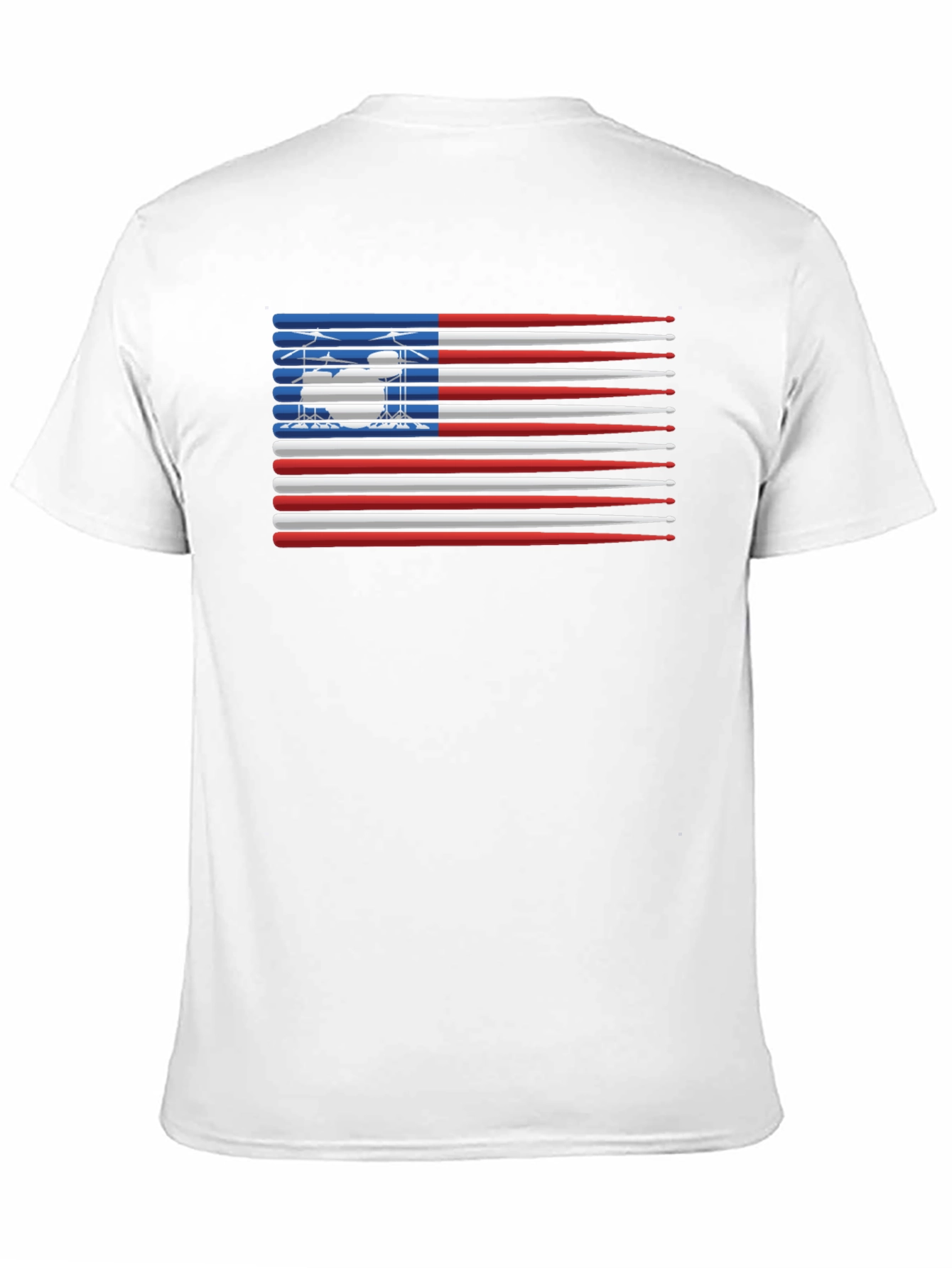 Drumsticks USA Flag Graphic T-Shirt