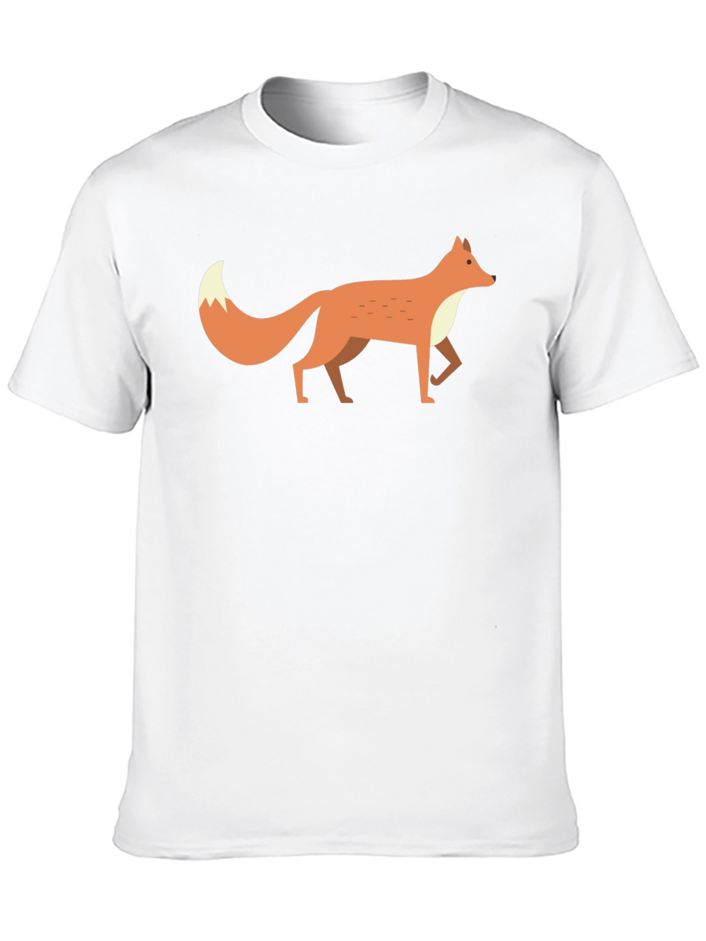 Fox Graphic Tee -  Mens Black Cotton T-Shirt