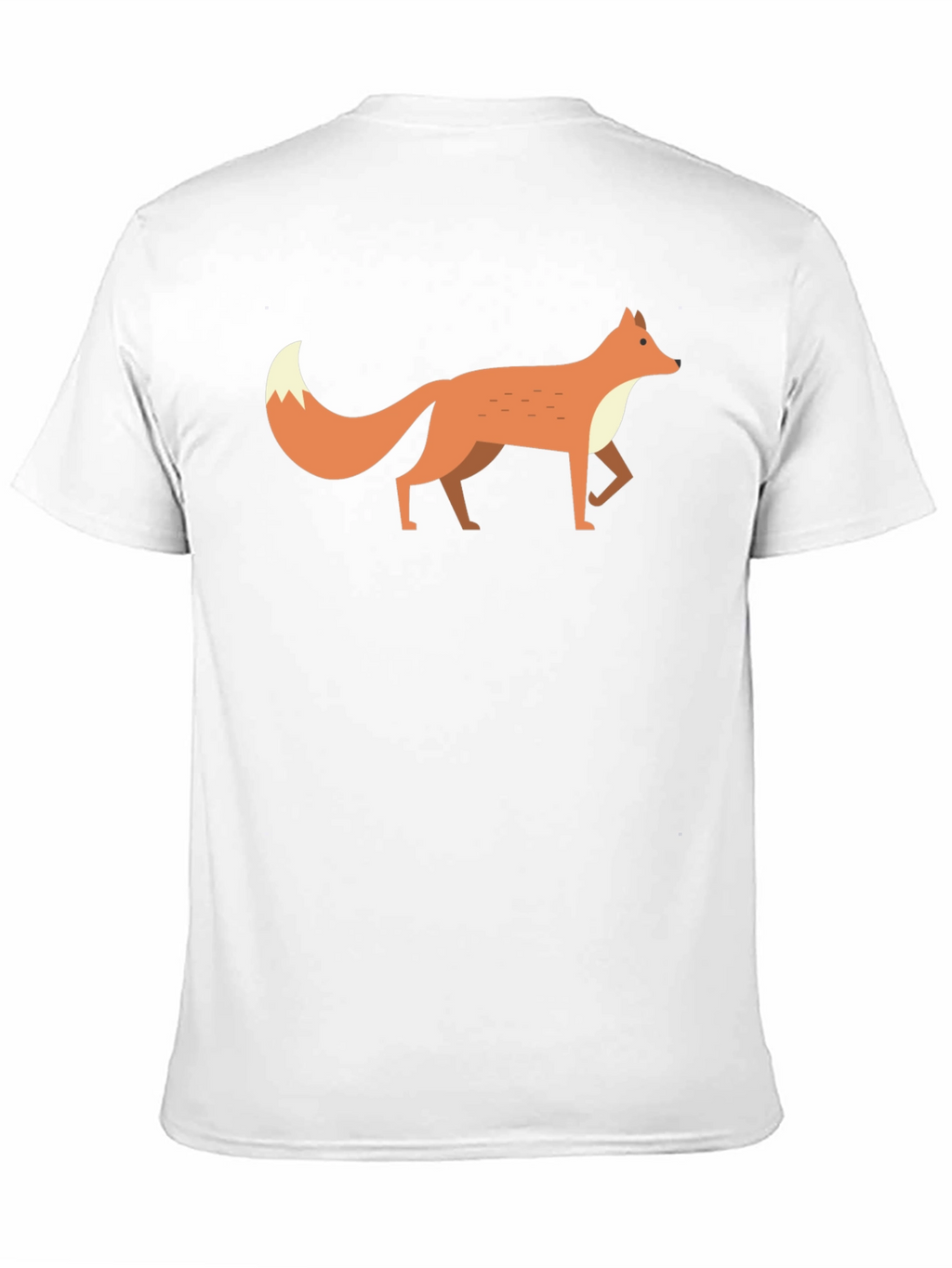 Fox Graphic Tee -  Mens Black Cotton T-Shirt