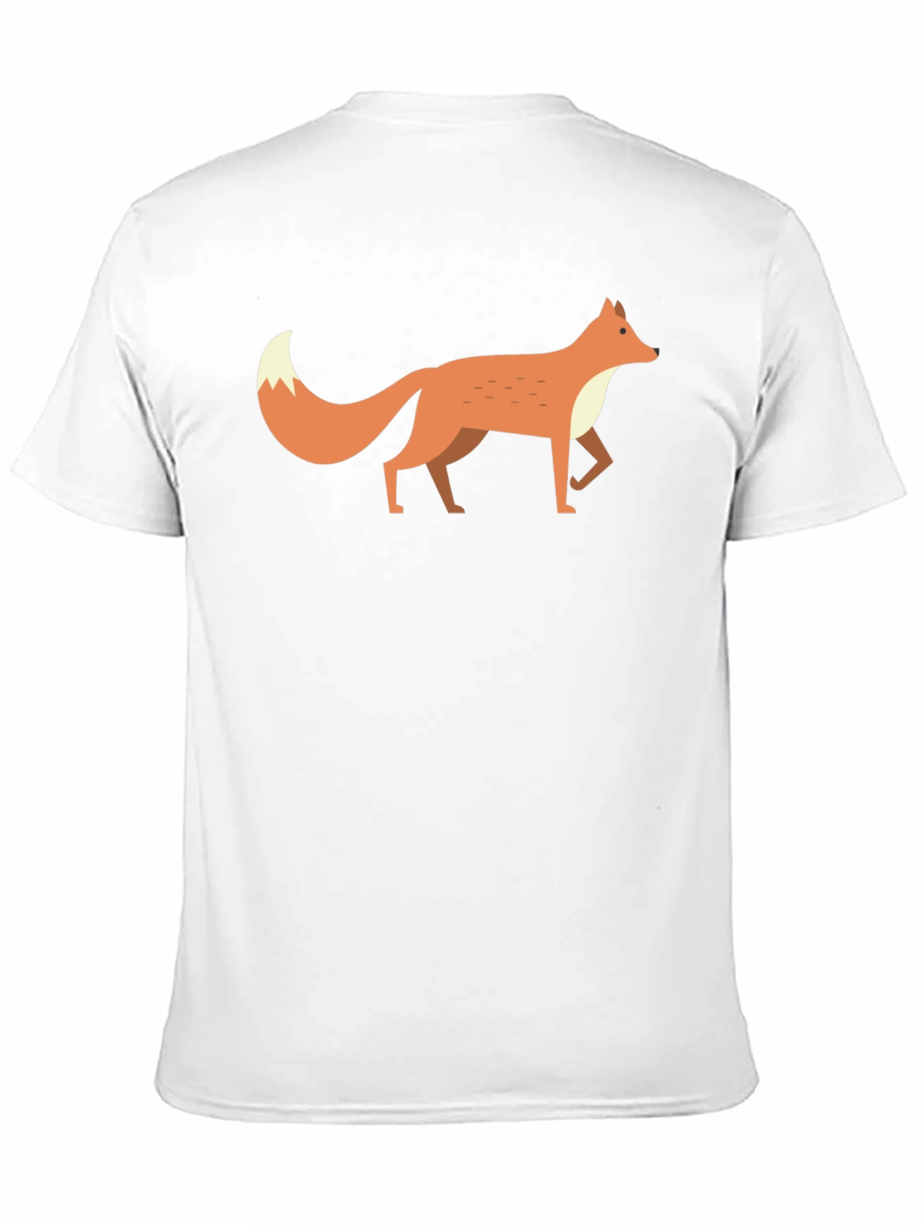 Fox Graphic Tee -  Mens Black Cotton T-Shirt