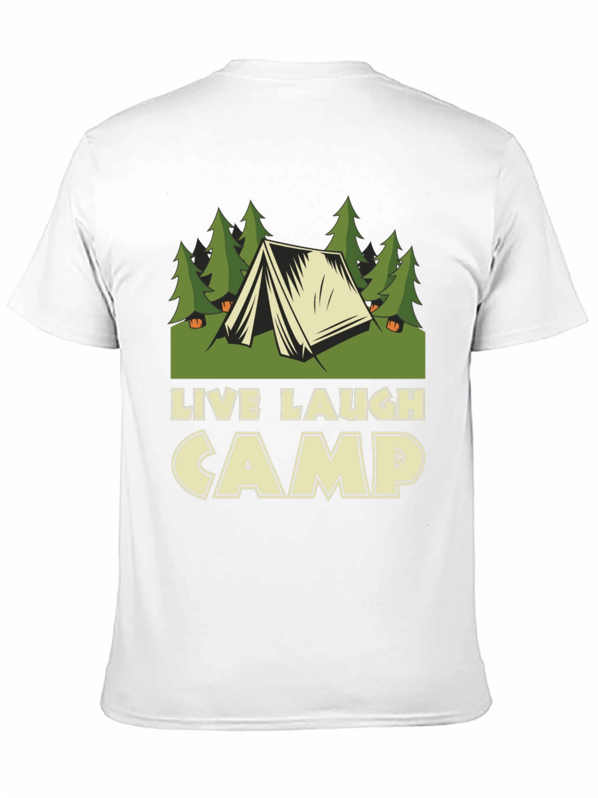 Live Laugh Camp Graphic Tee - Outdoor Adventure Shirt