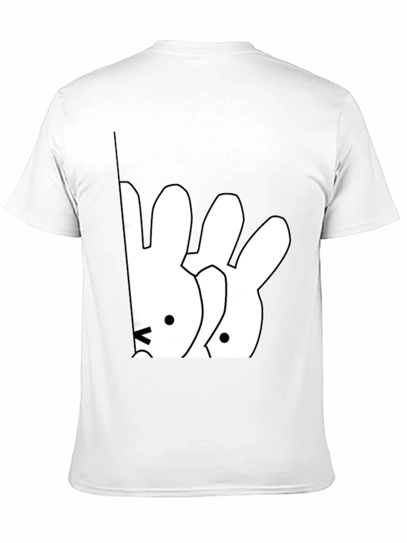 Cute Cartoon Bunny Graphic T-Shirt