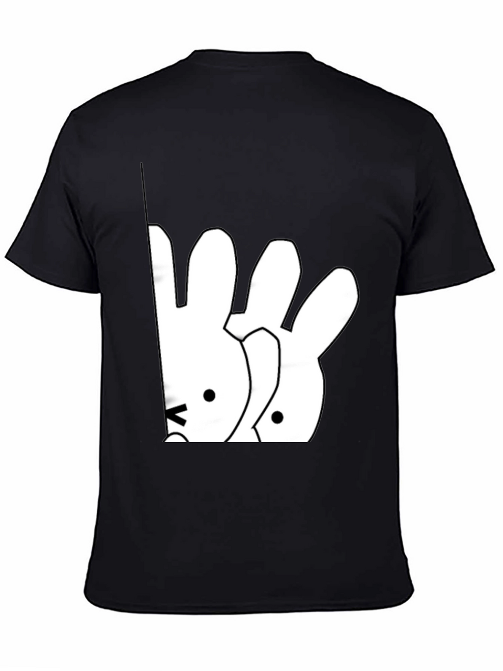 Cute Cartoon Bunny Graphic T-Shirt