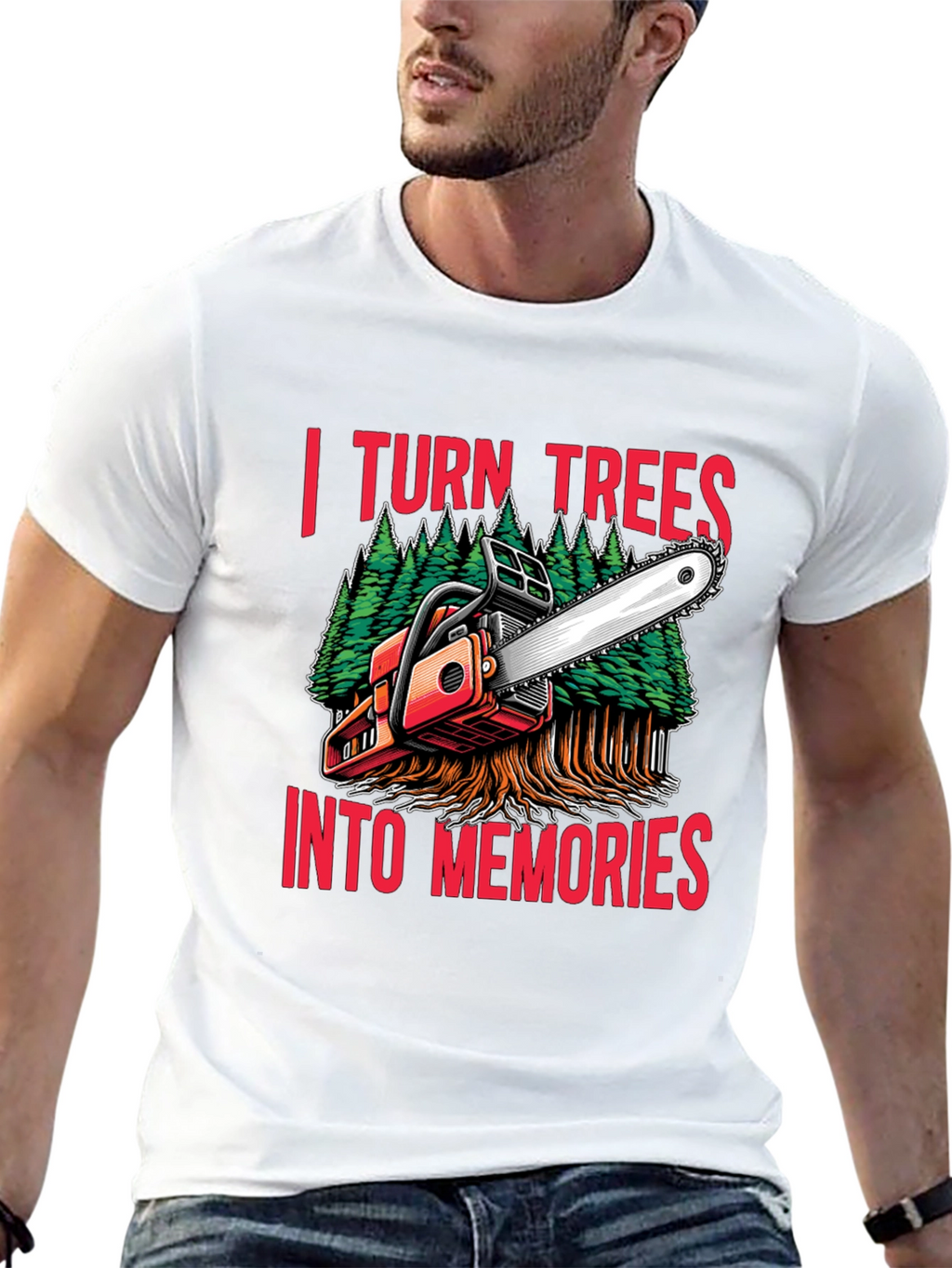 Turn Trees Into Memories Graphic T-Shirt
