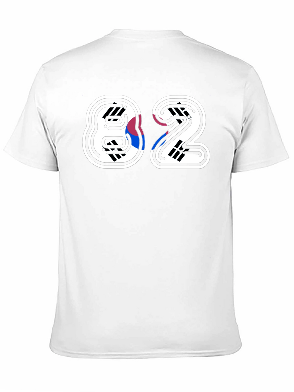 Stylish 82 Graphic Print Black T-Shirt