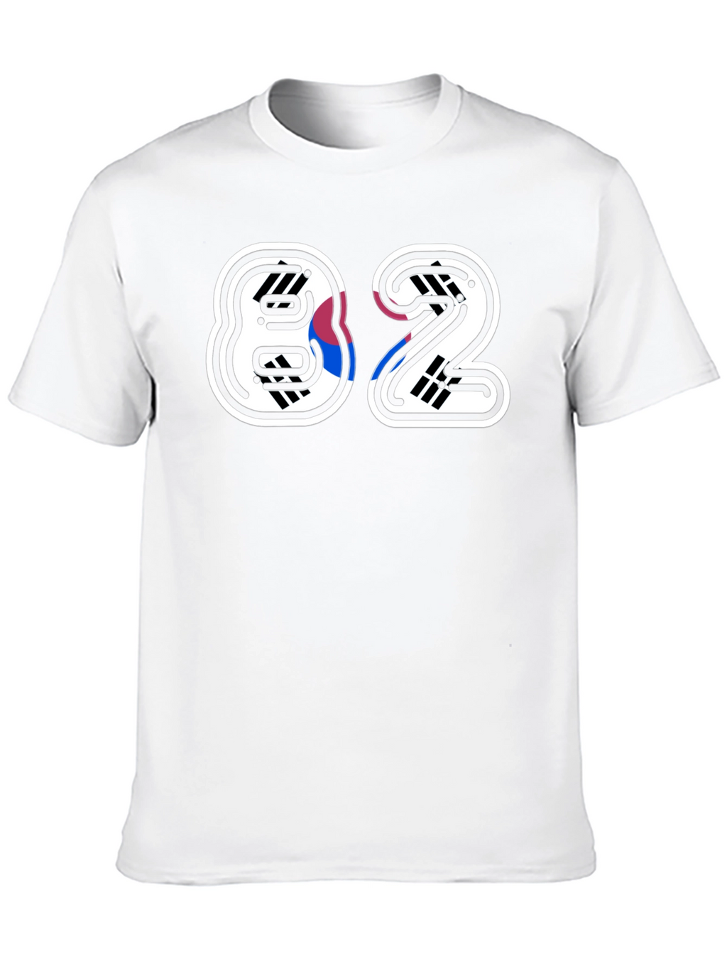 Stylish 82 Graphic Print Black T-Shirt