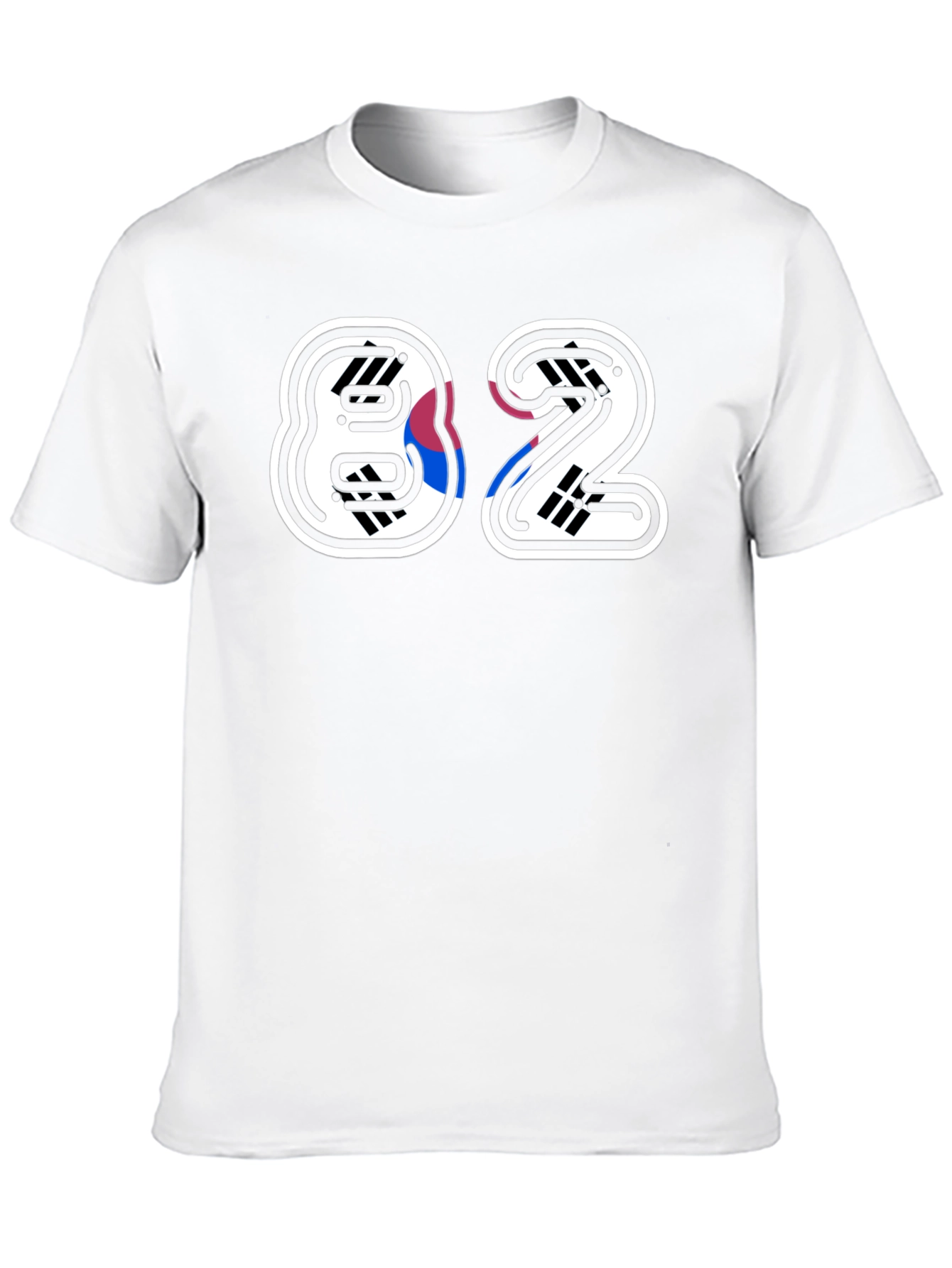 Stylish 82 Graphic Print Black T-Shirt
