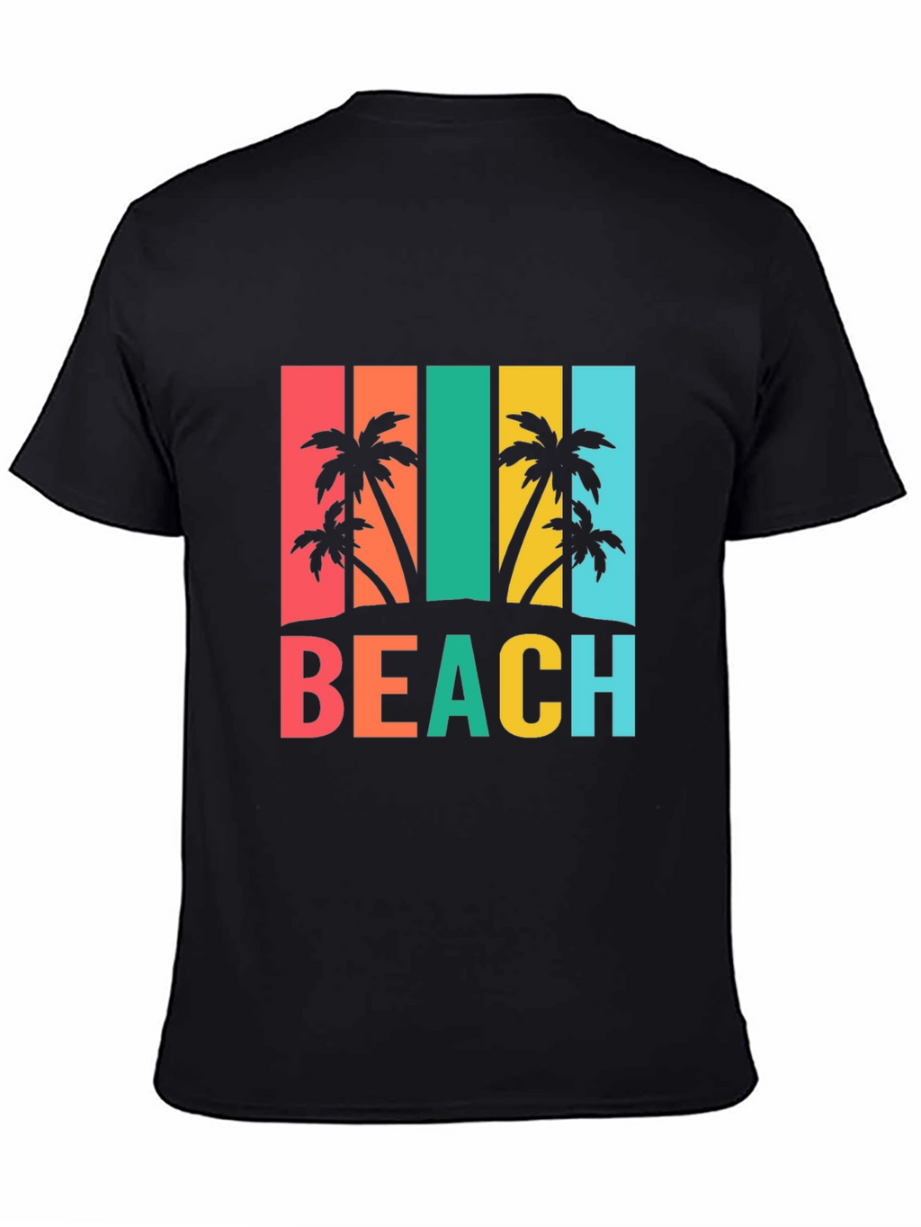 Tropical Beach T-Shirt Palm Tree Graphic Tee