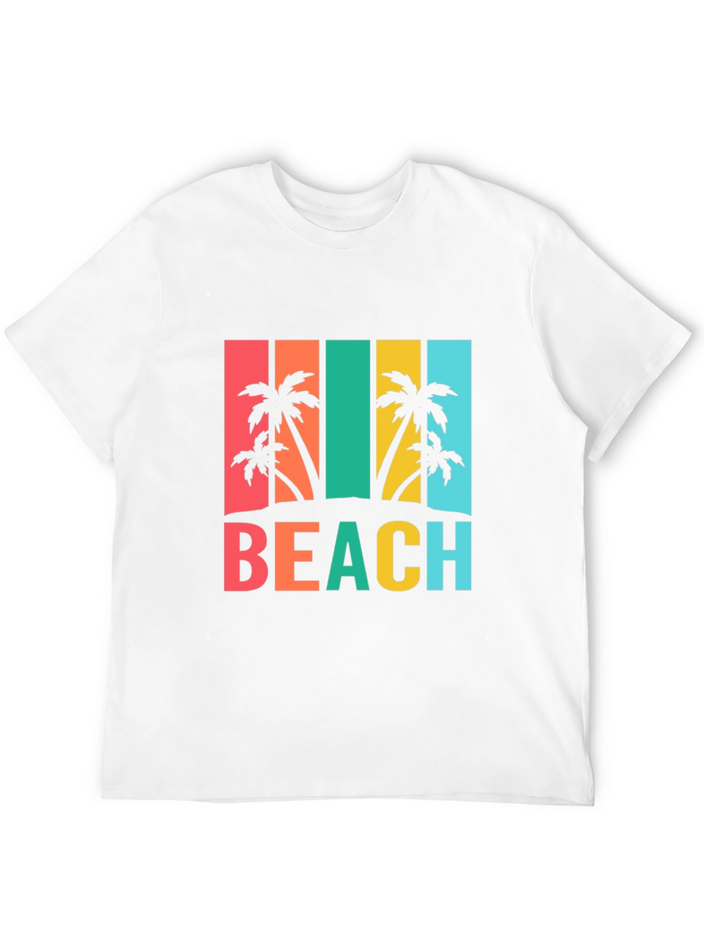 Tropical Beach T-Shirt Palm Tree Graphic Tee