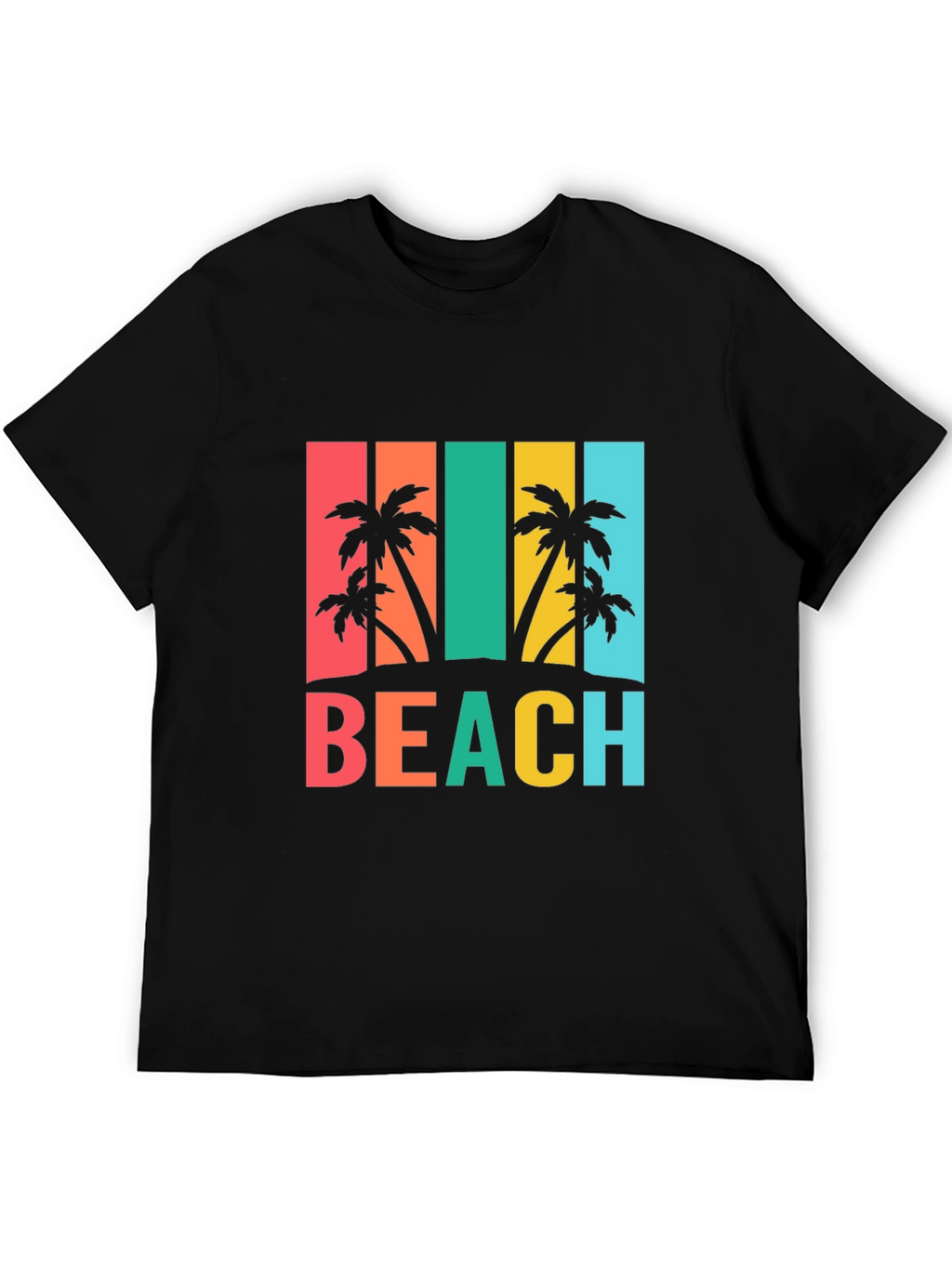 Tropical Beach T-Shirt Palm Tree Graphic Tee