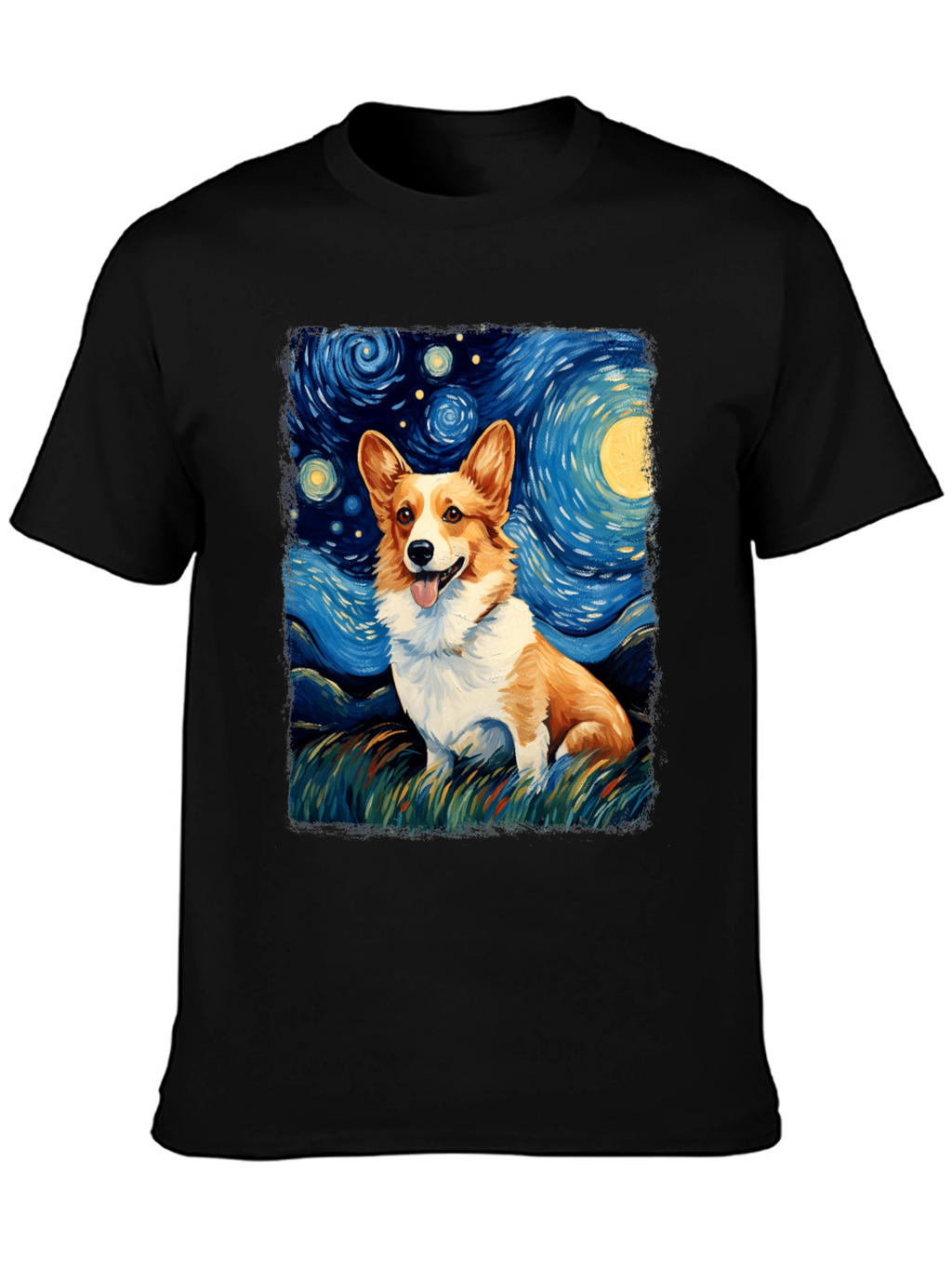 Starry Night Corgi T-Shirt
