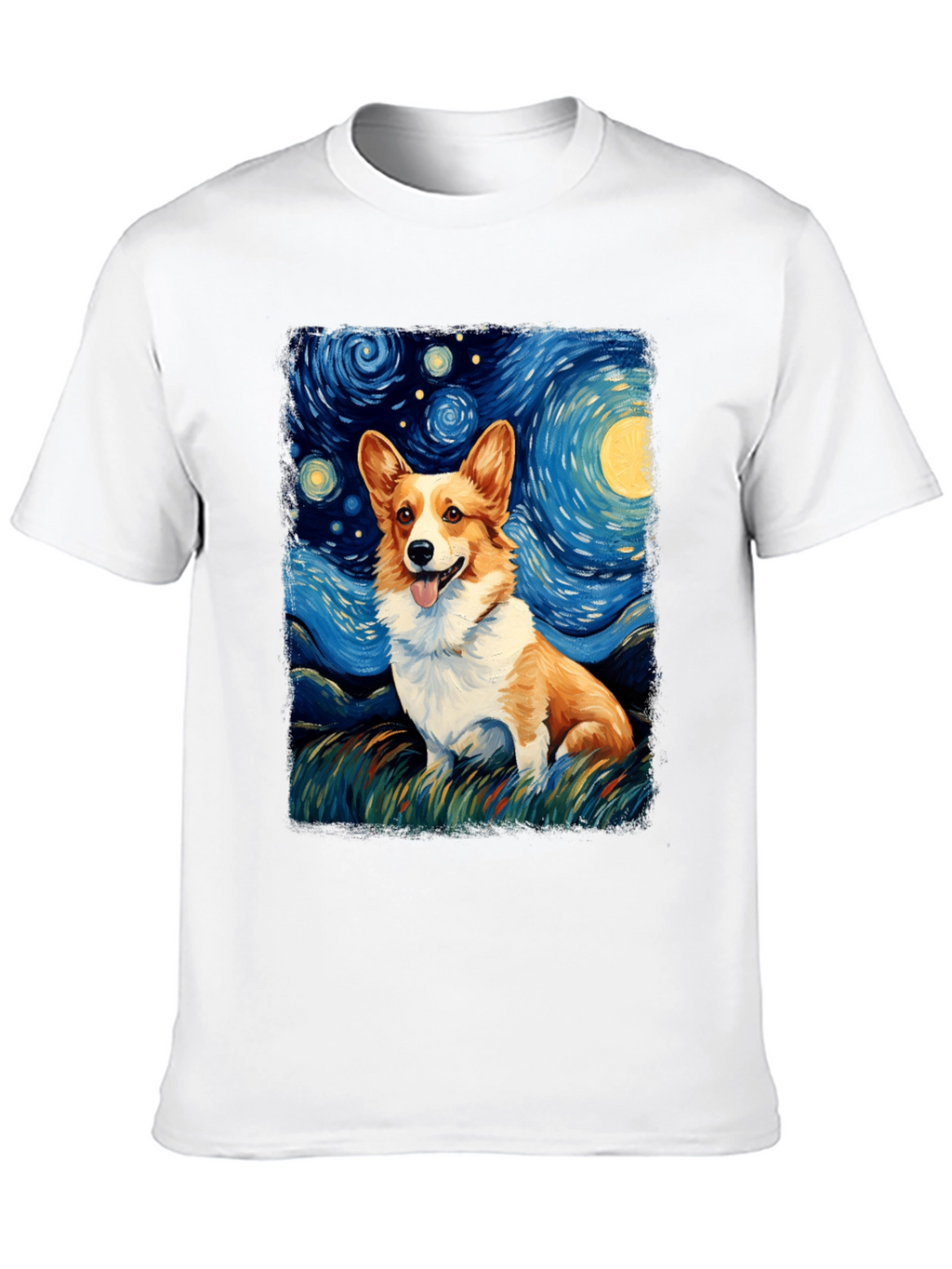 Starry Night Corgi T-Shirt