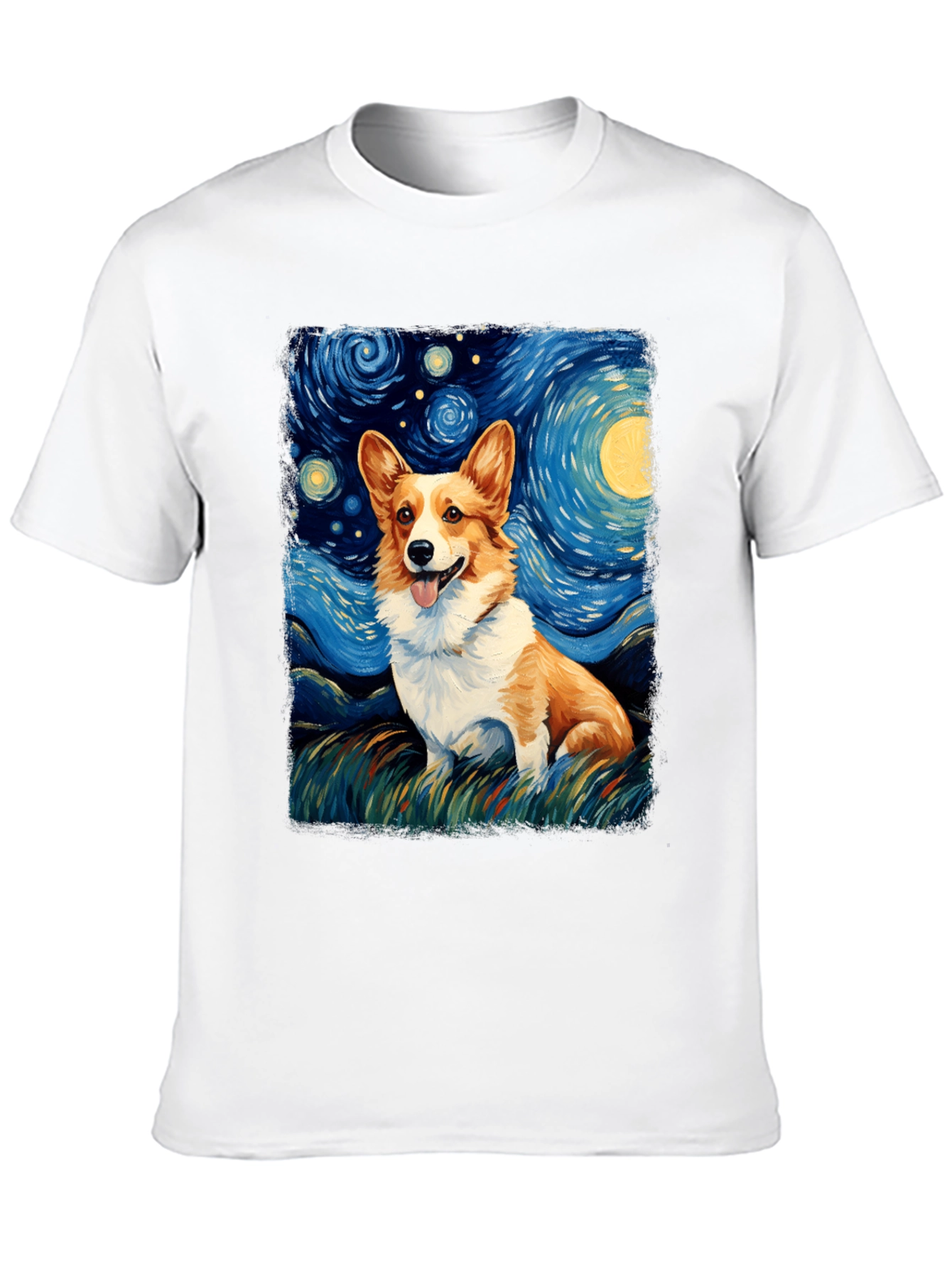 Starry Night Corgi T-Shirt