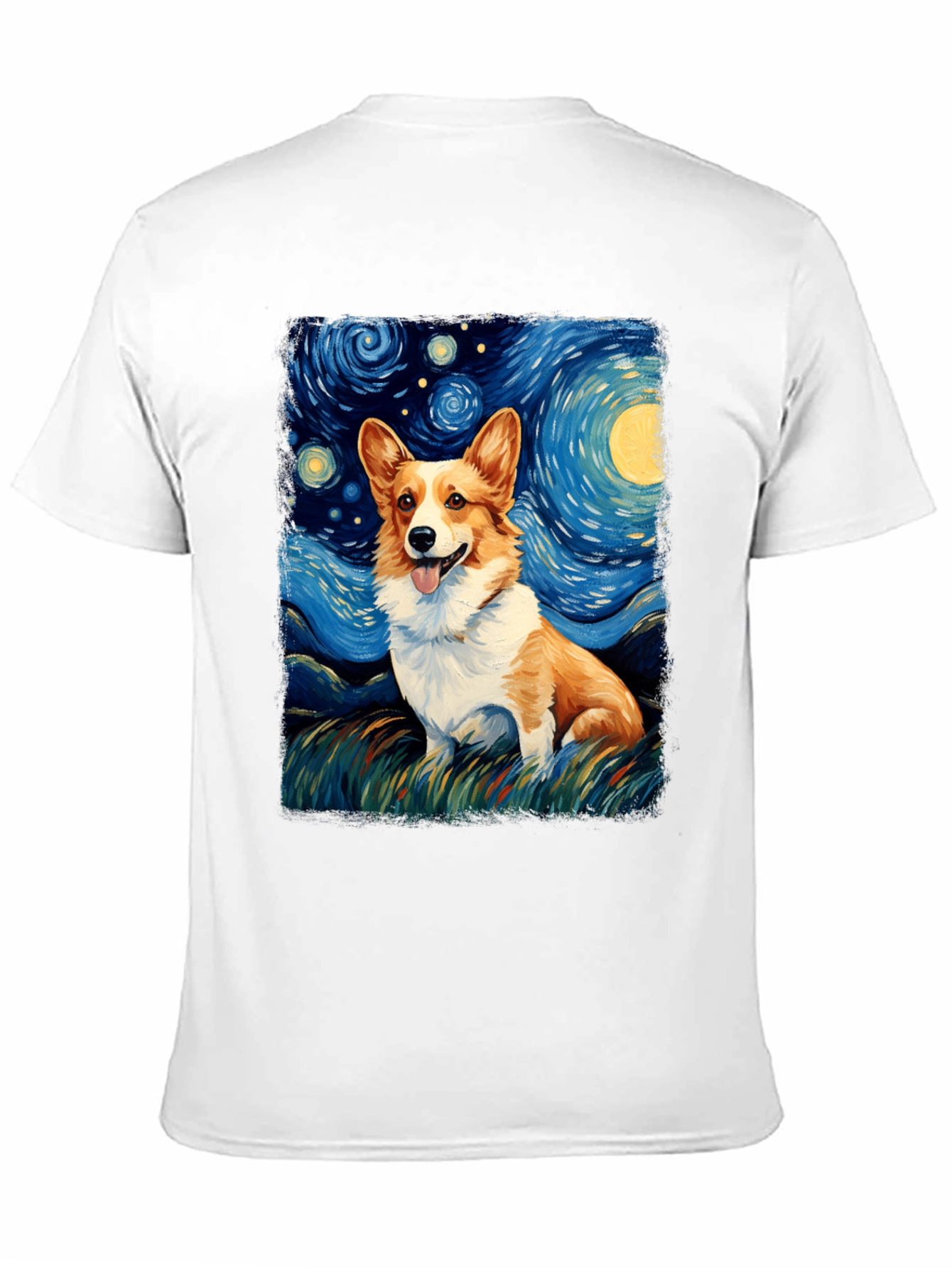 Starry Night Corgi T-Shirt