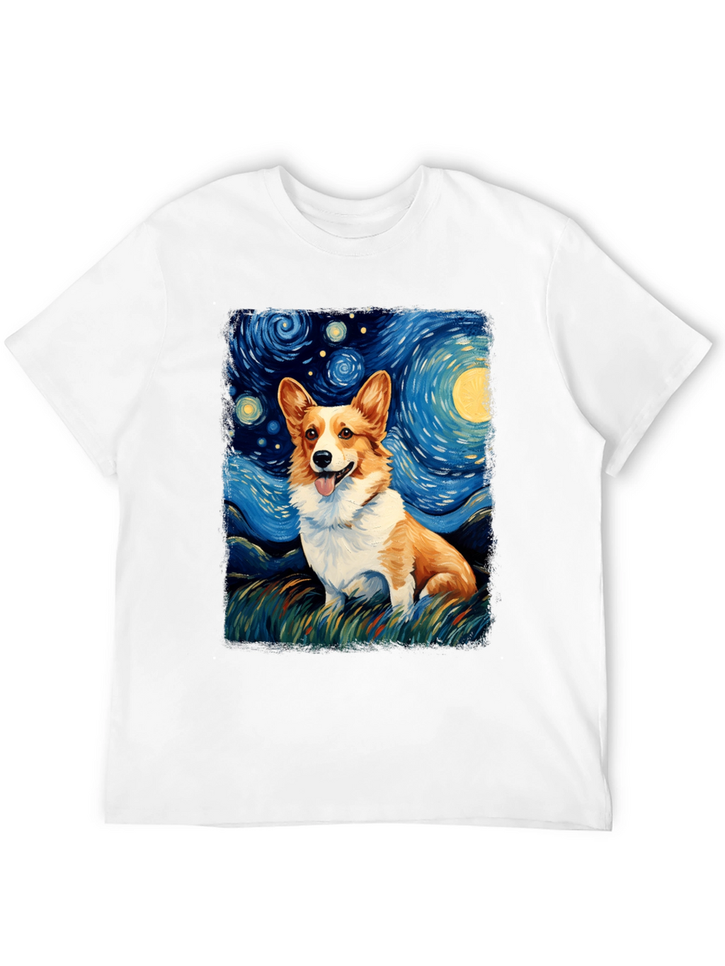 Starry Night Corgi T-Shirt