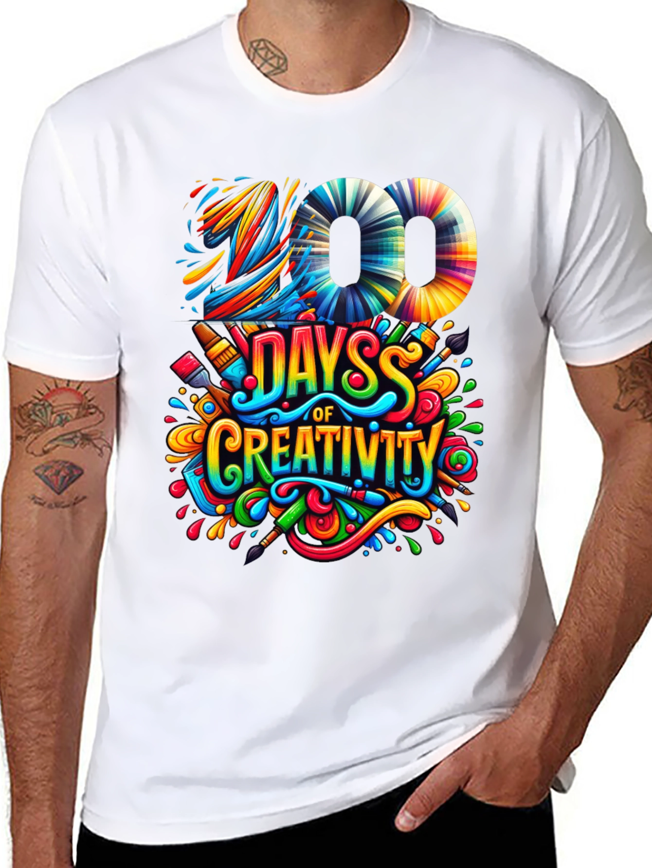 100 Days of Creativity Graphic T-Shirt