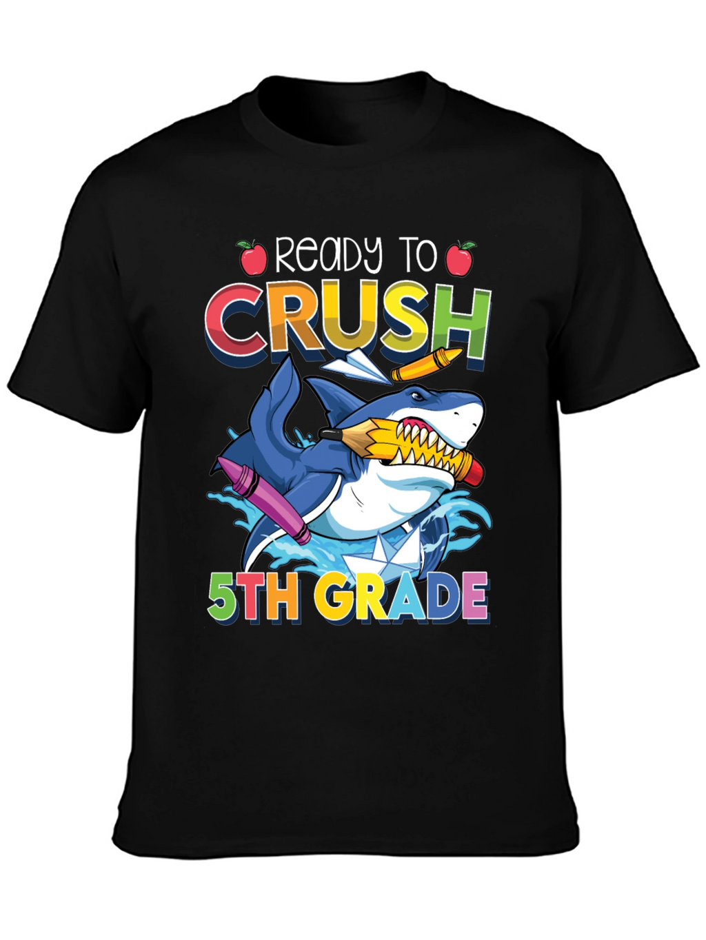 Ready to Crush 5th Grade Shark T-Shirt