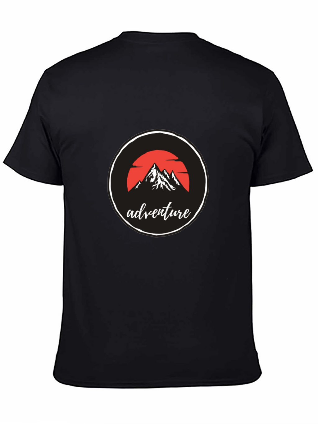 Adventure Mountain Graphic Black T-Shirt
