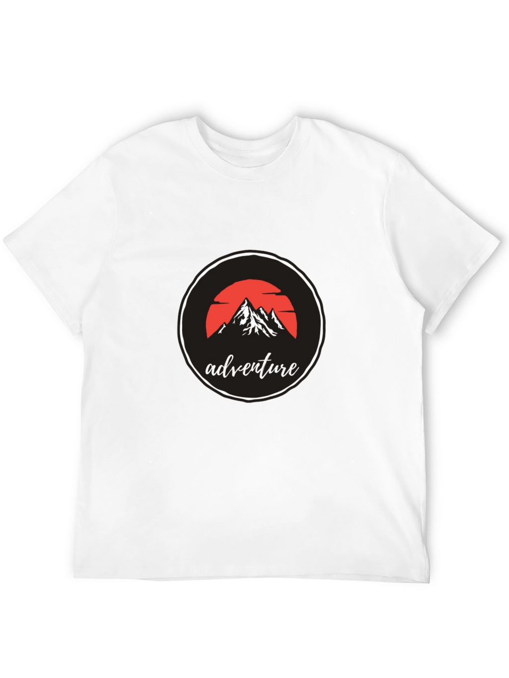 Adventure Mountain Graphic Black T-Shirt