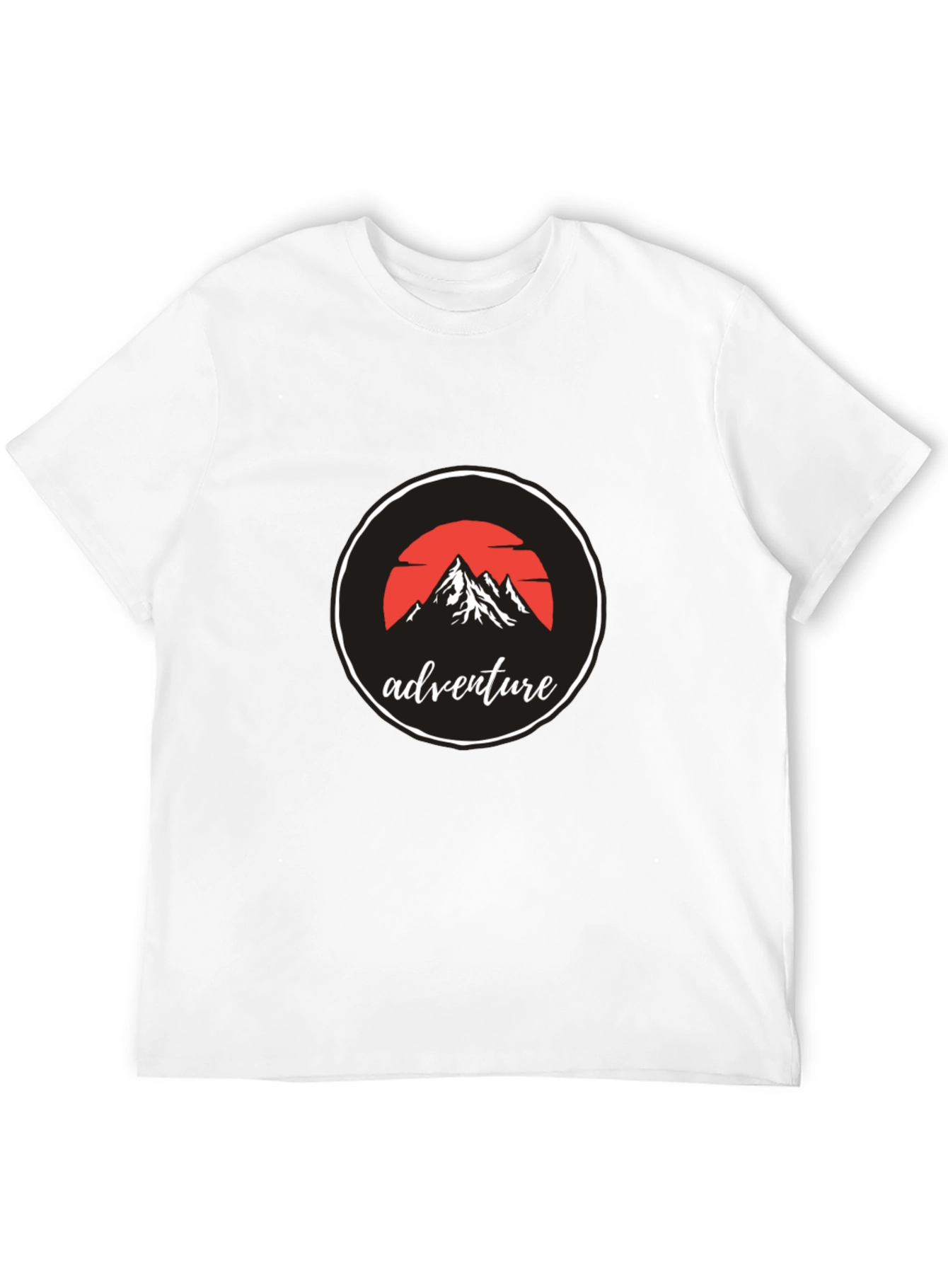 Adventure Mountain Graphic Black T-Shirt