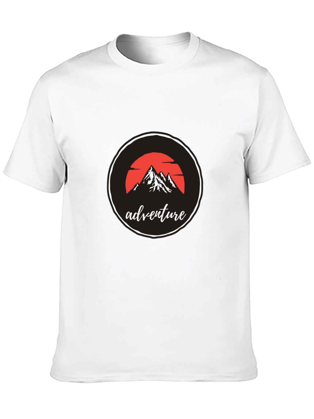 Adventure Mountain Graphic Black T-Shirt
