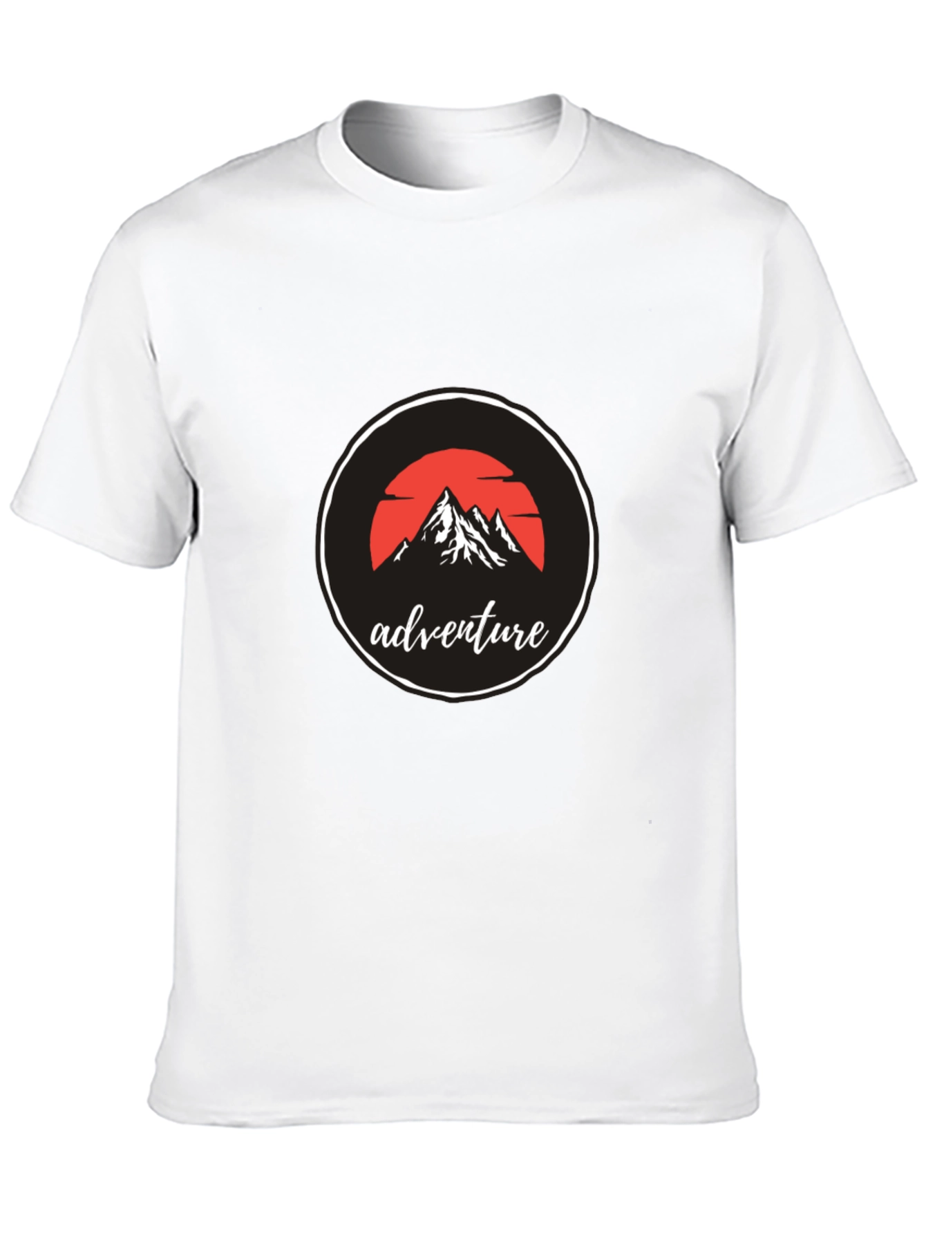 Adventure Mountain Graphic Black T-Shirt