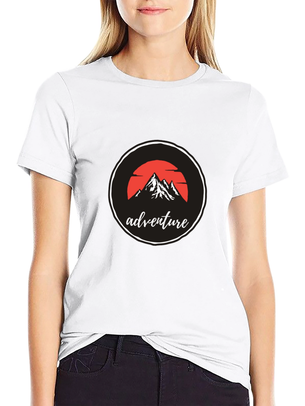 Adventure Mountain Graphic Black T-Shirt