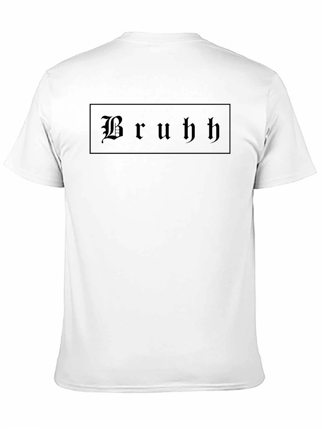Bruhh Gothic Font Graphic Tee - Black