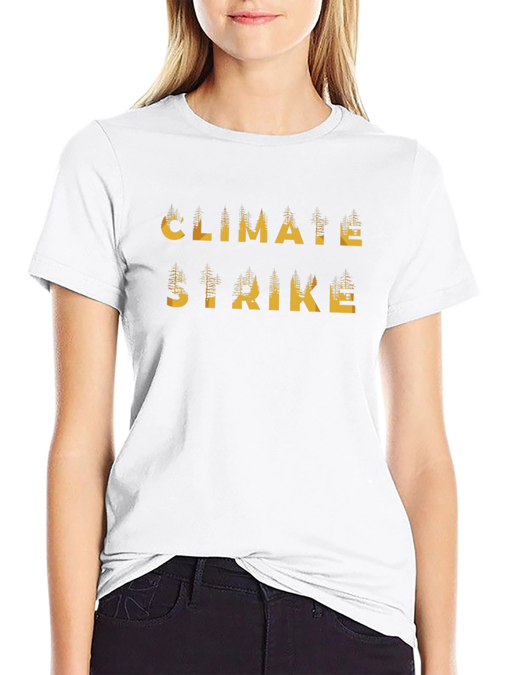 Climate Strike Black Graphic T-Shirt