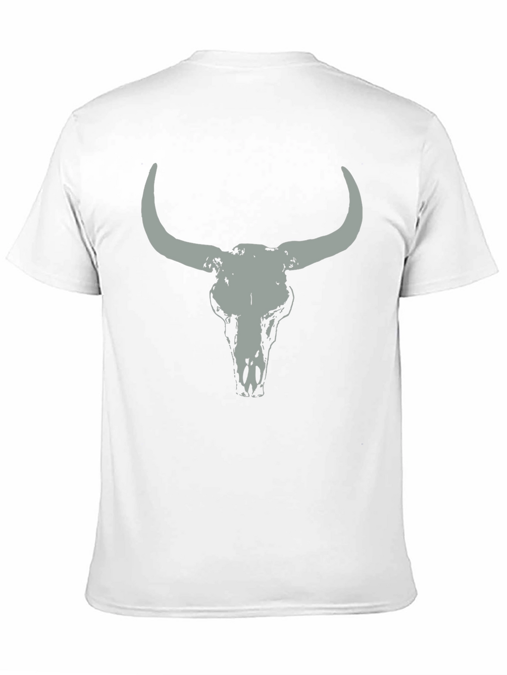 Bull Skull Graphic Tee - Casual Black T-Shirt
