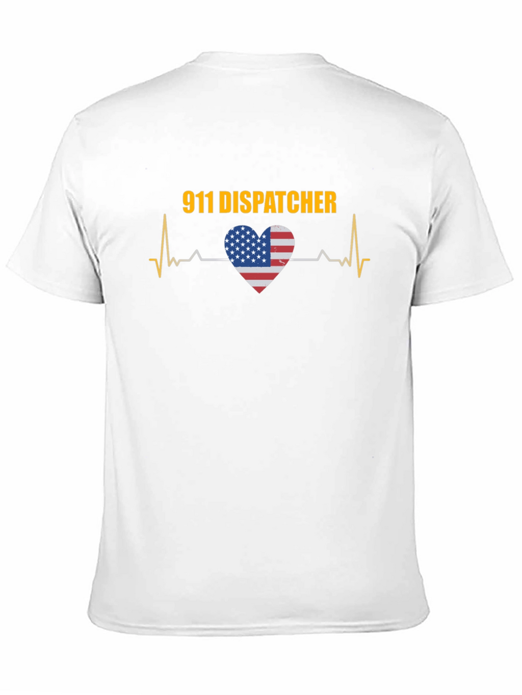 911 Dispatcher USA Heartbeat T-Shirt