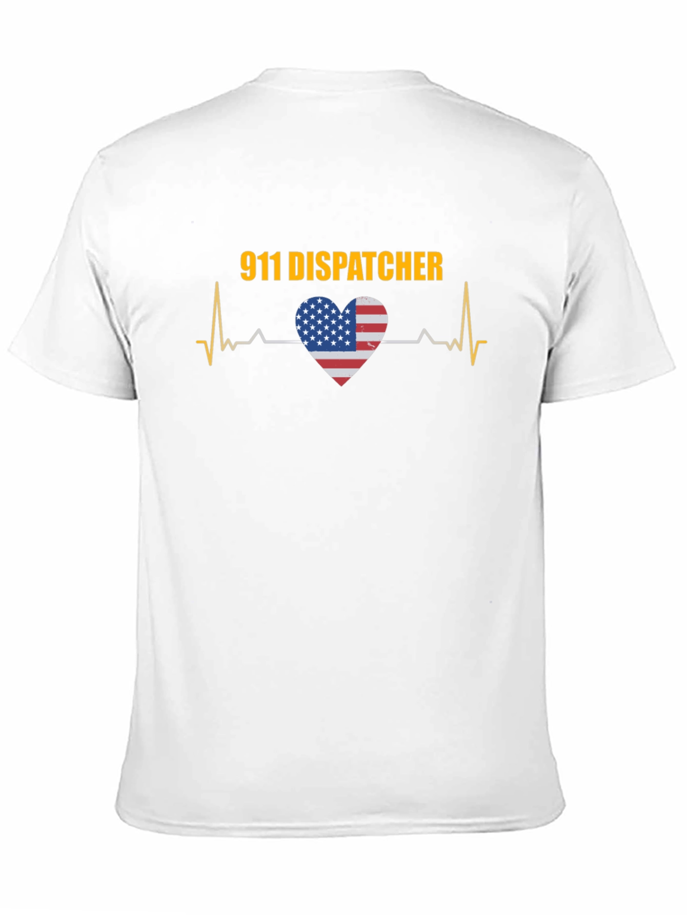 911 Dispatcher USA Heartbeat T-Shirt