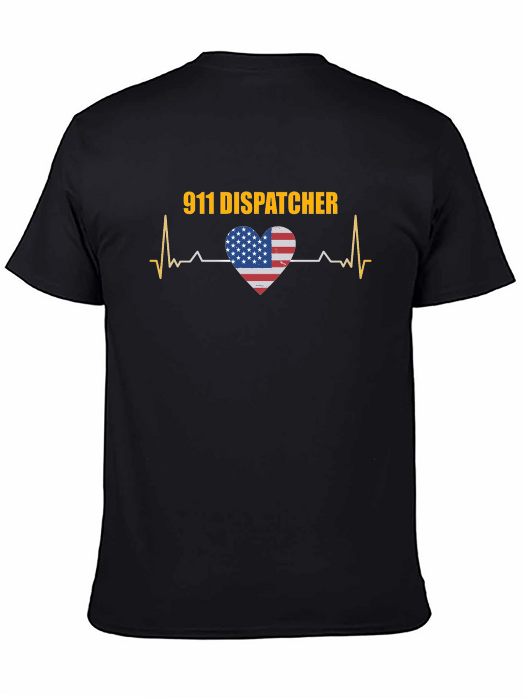 911 Dispatcher USA Heartbeat T-Shirt