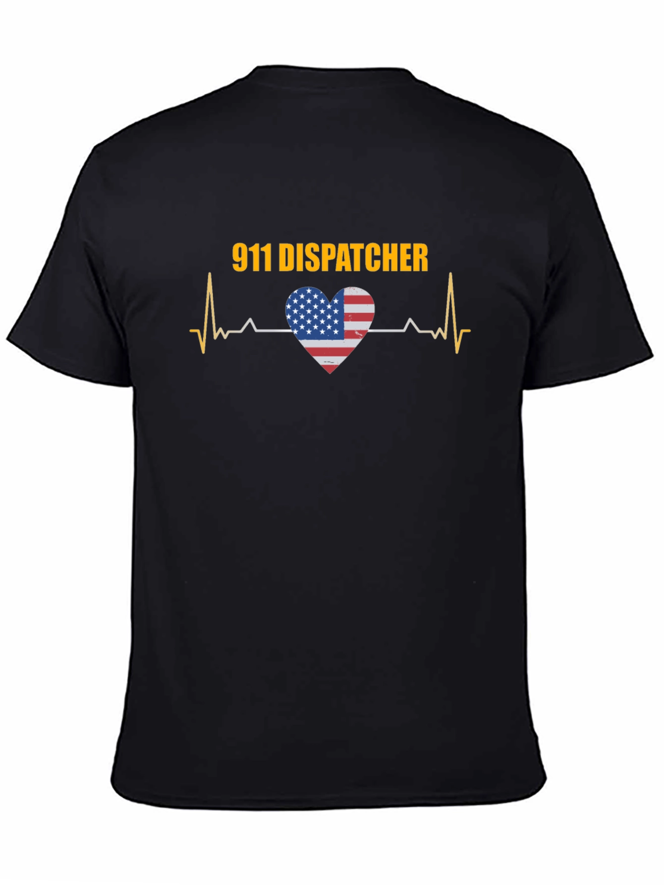 911 Dispatcher USA Heartbeat T-Shirt
