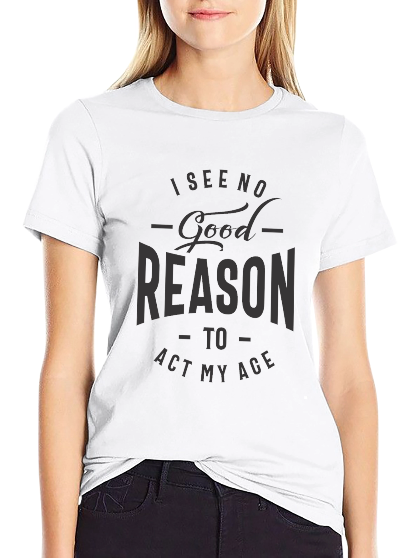 I See No Good Reason Mens Black T-Shirt